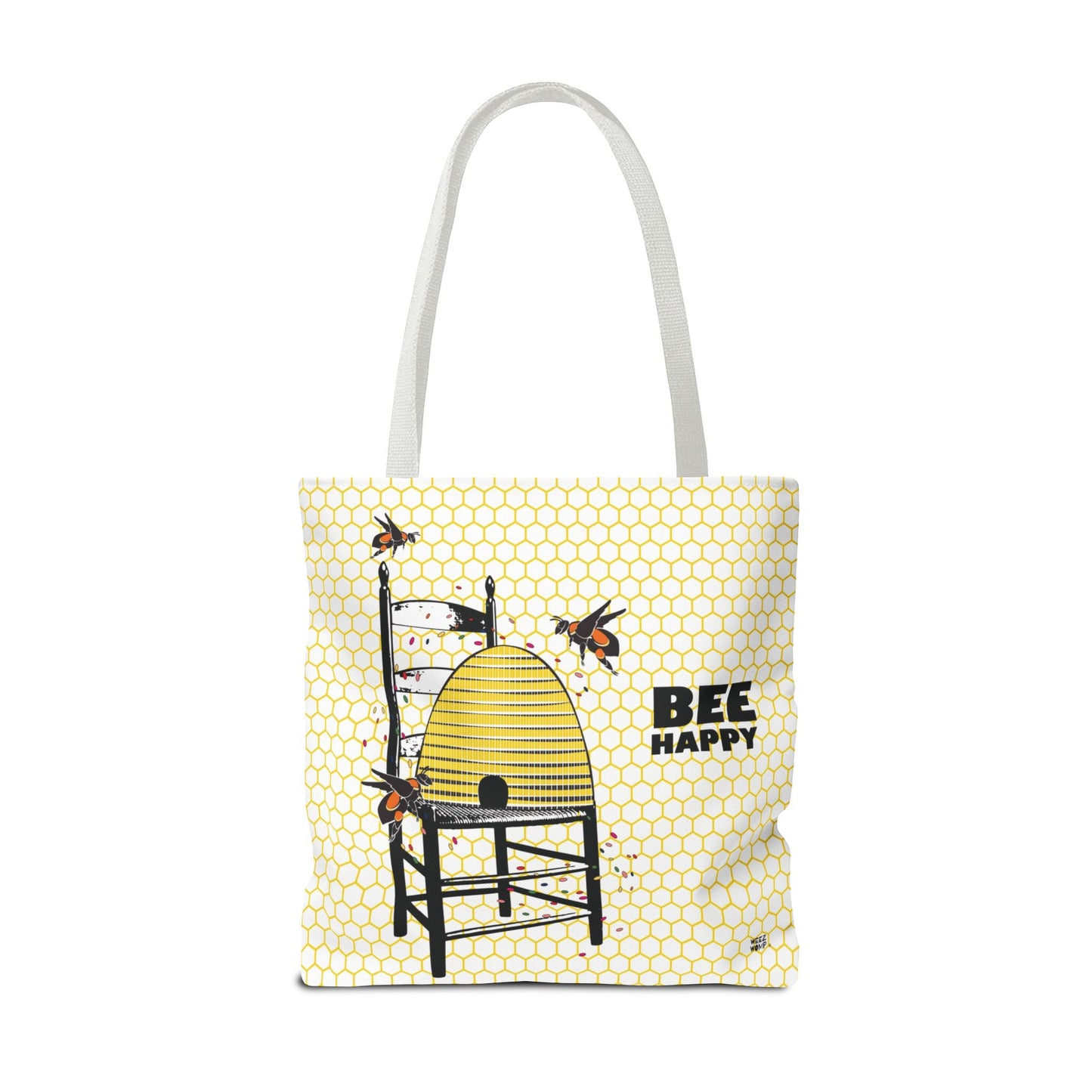 Bee Happy Bee Hive - Fashion Tote & Beach Bag