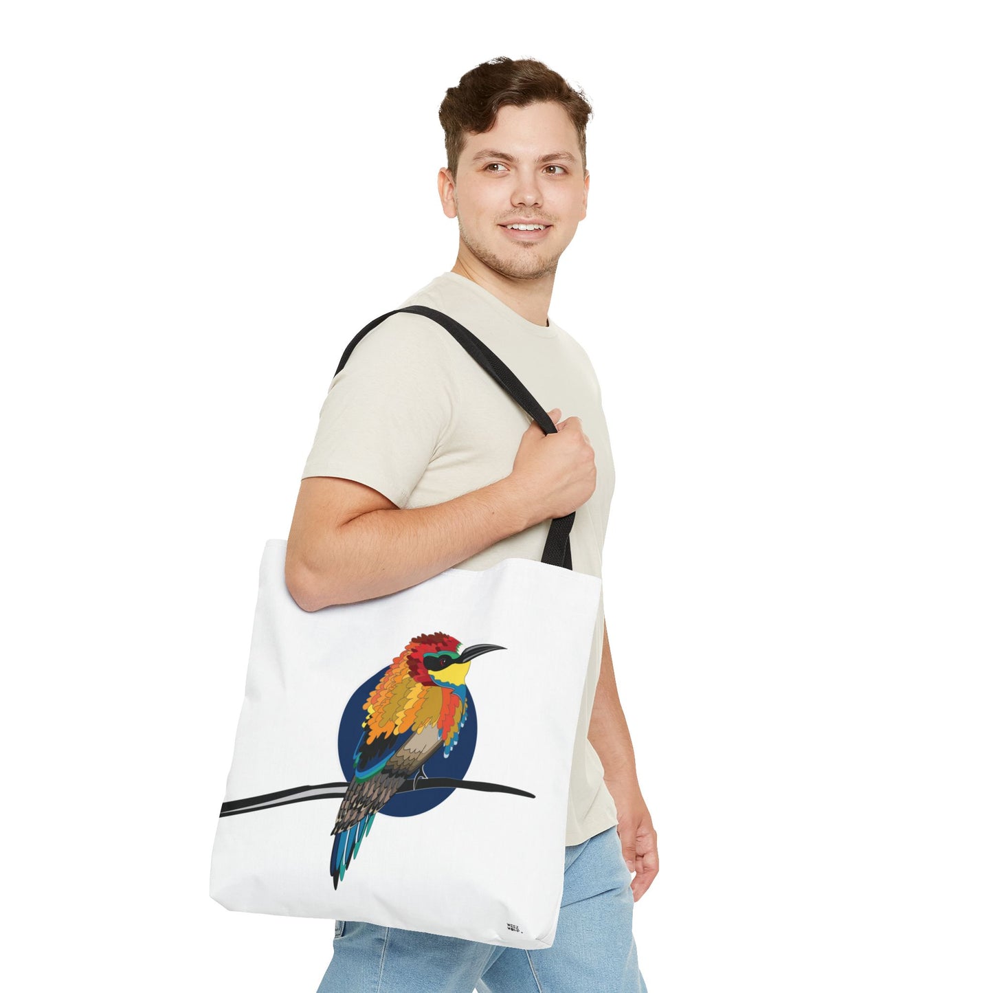 Little Bird in White - Fashion Tote & Beach Bag