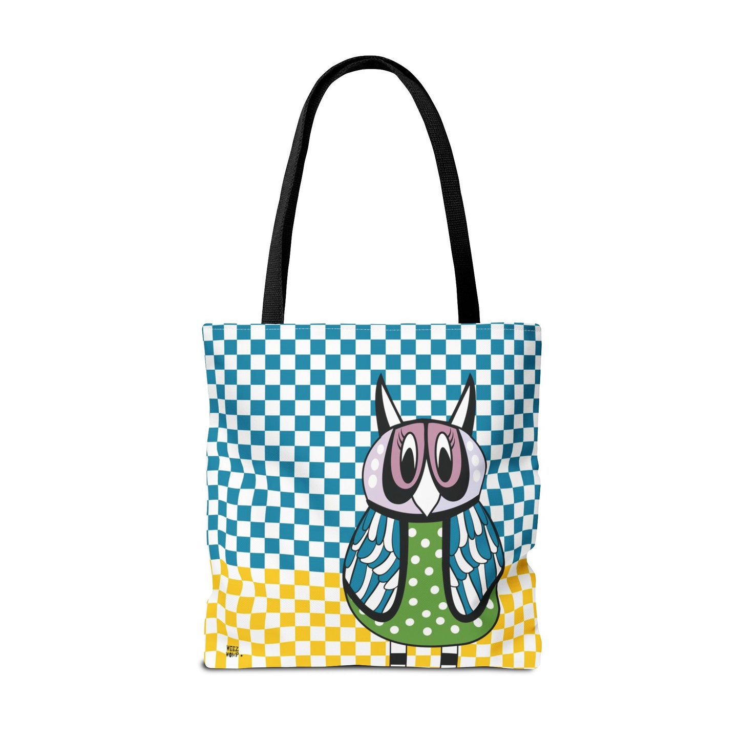 Owl in Green - Fashion Tote & Beach Bag