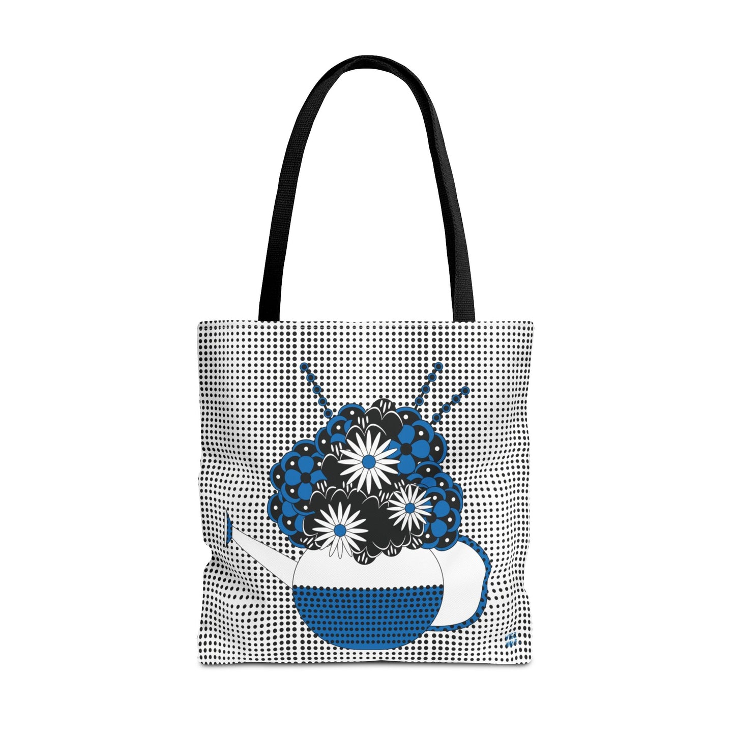 Gardeners Delight Blue Watering Can & Flowers - Fashion Tote & Beach Bag