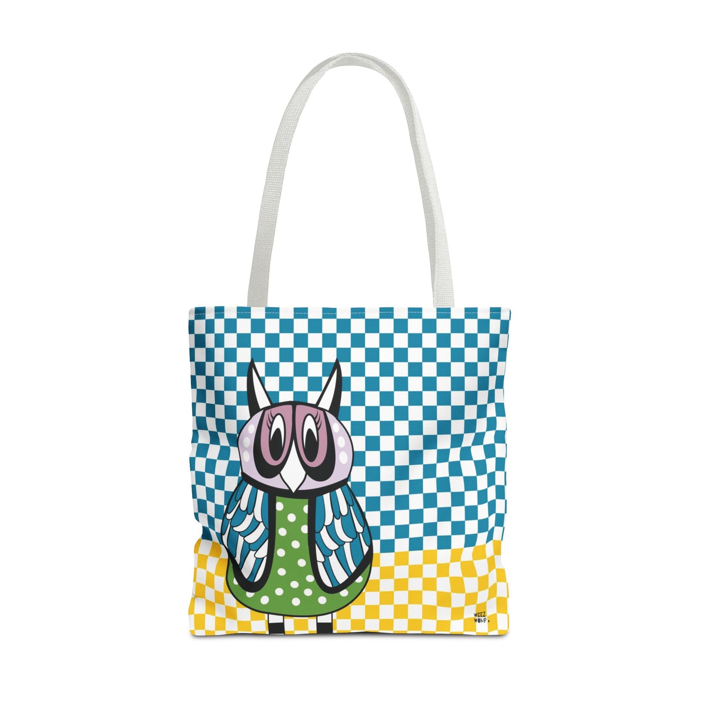 Owl in Green - Fashion Tote & Beach Bag