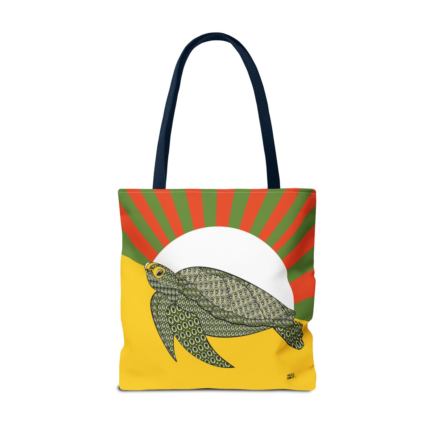 Sea Turtle in Green Fashion Tote - Fashion Tote & Beach Bag