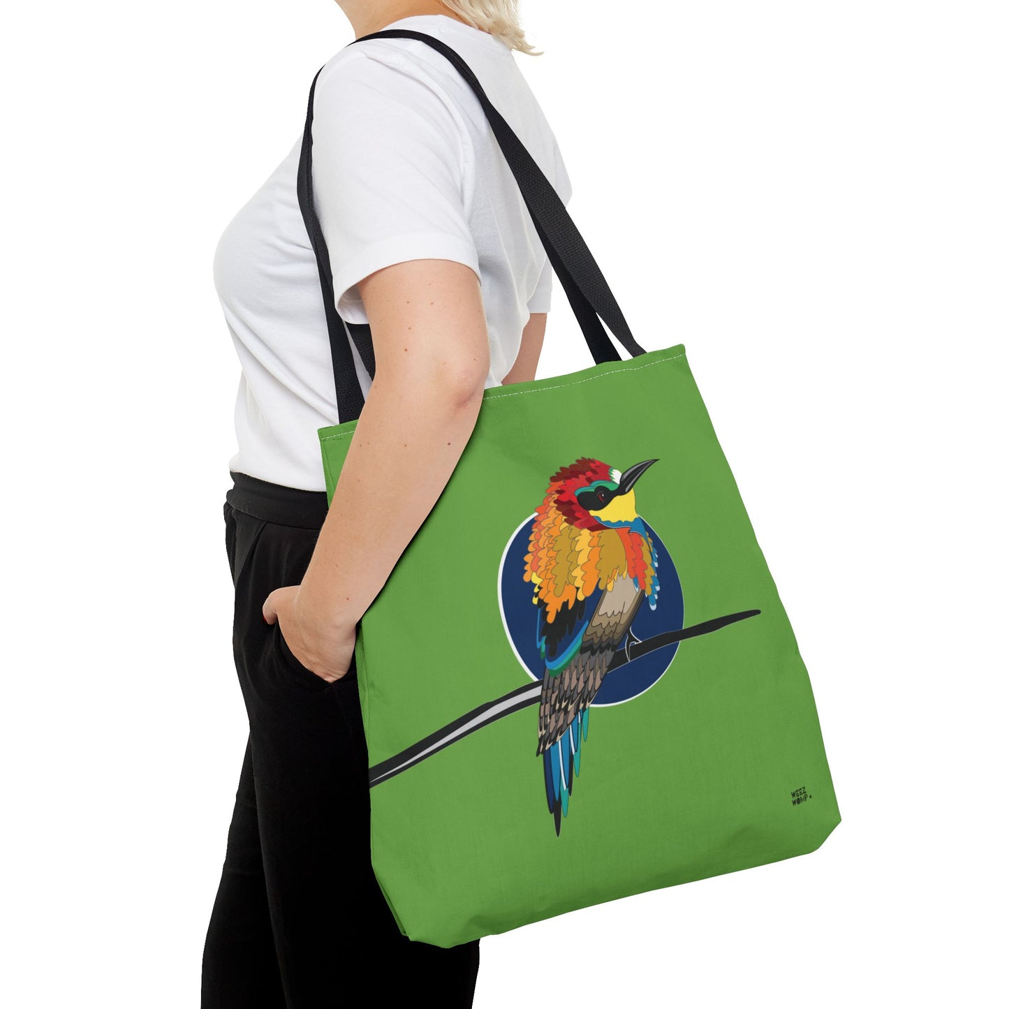 Little Bird in Green - Fashion Tote & Beach Bag