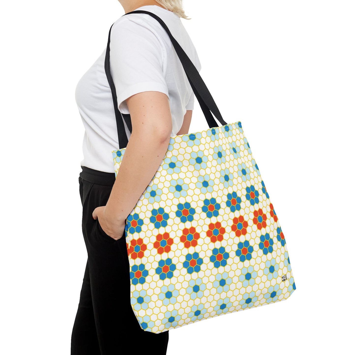 Blue Honeycomb - Fashion Tote & Beach Bag