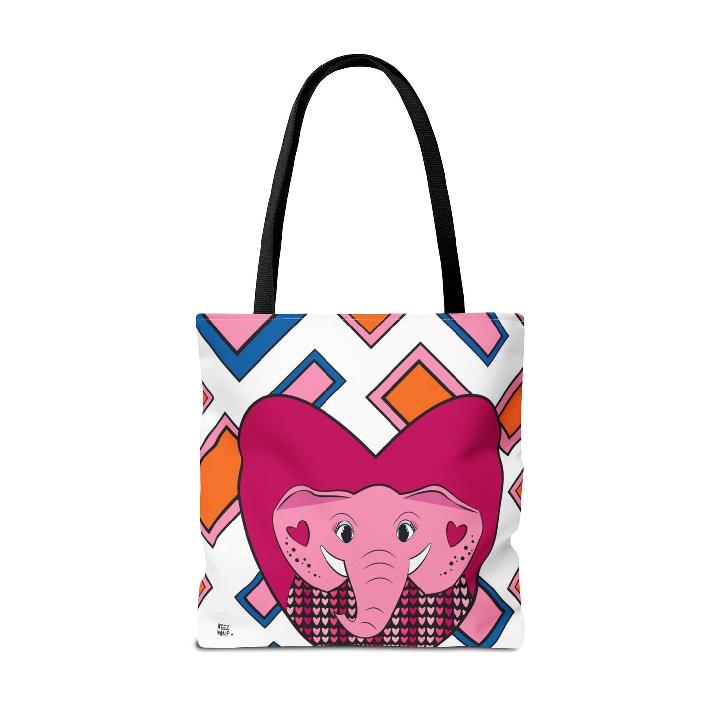 Elephant Love in Pink - Fashion Tote & Beach Bag