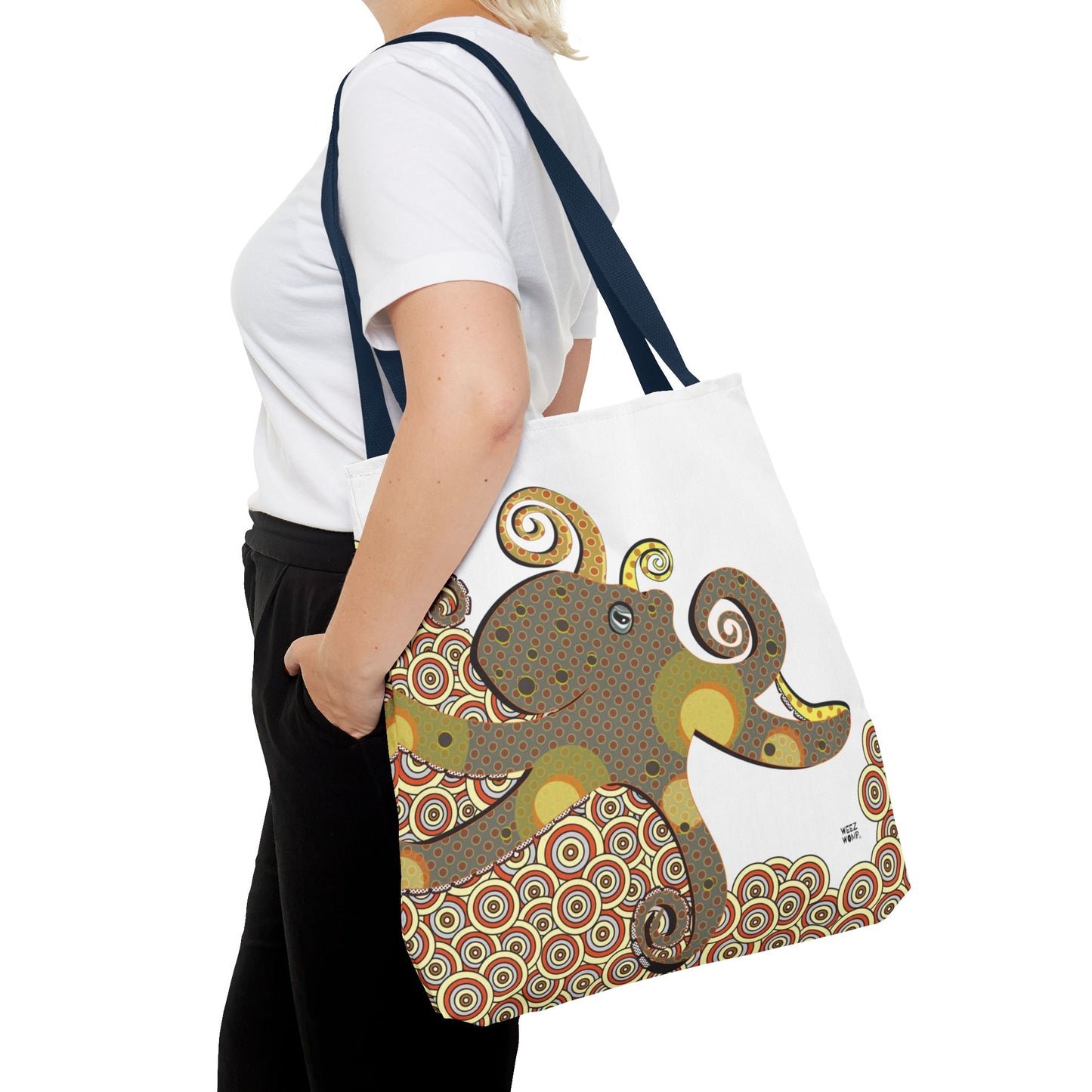 Octopus in Reef Tan - Fashion Tote & Beach Bag