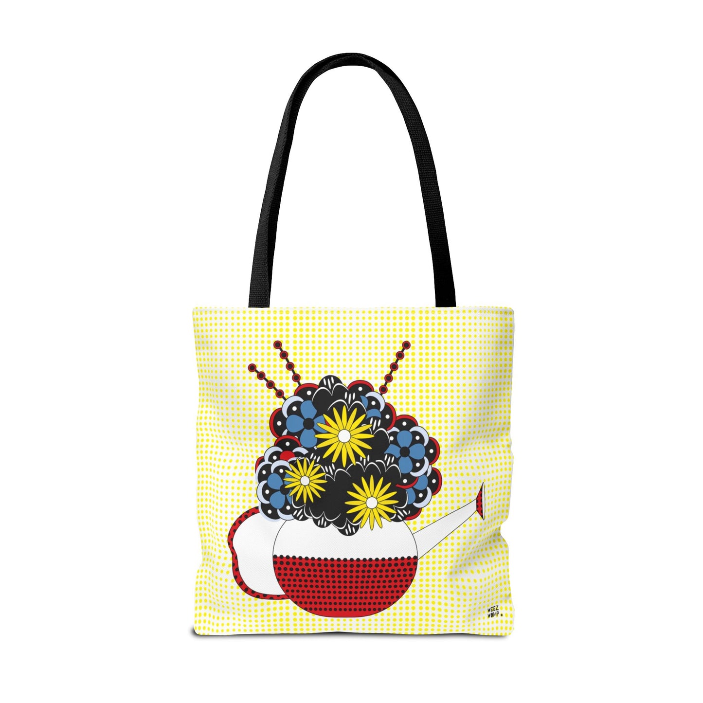 Gardeners Delight Multi Color Watering Can & Flowers - Fashion Tote & Beach Bag