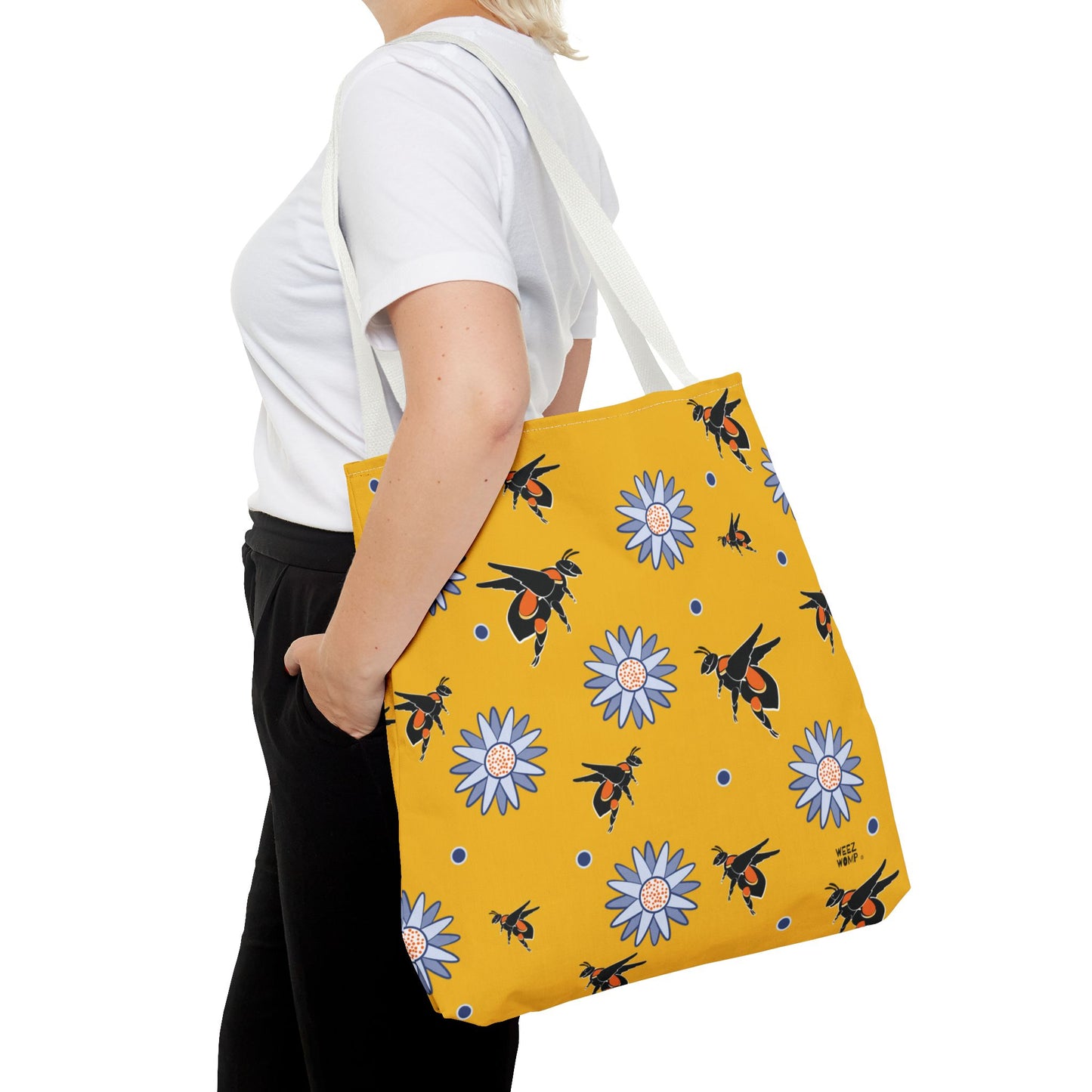 Yellow Bumble Bee - Fashion Tote & Beach Bag