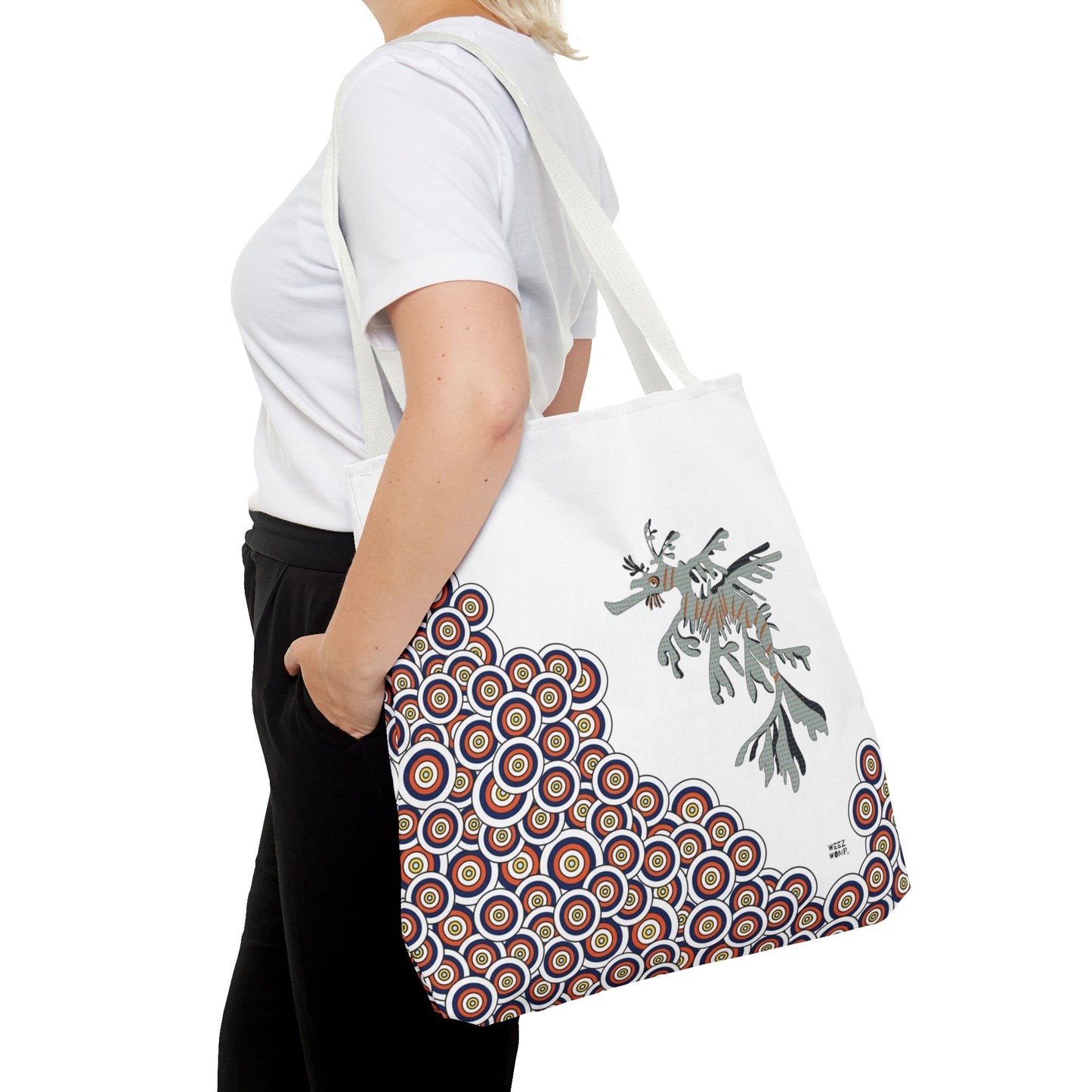 Seahorse in Sand - Fashion Tote & Beach Bag