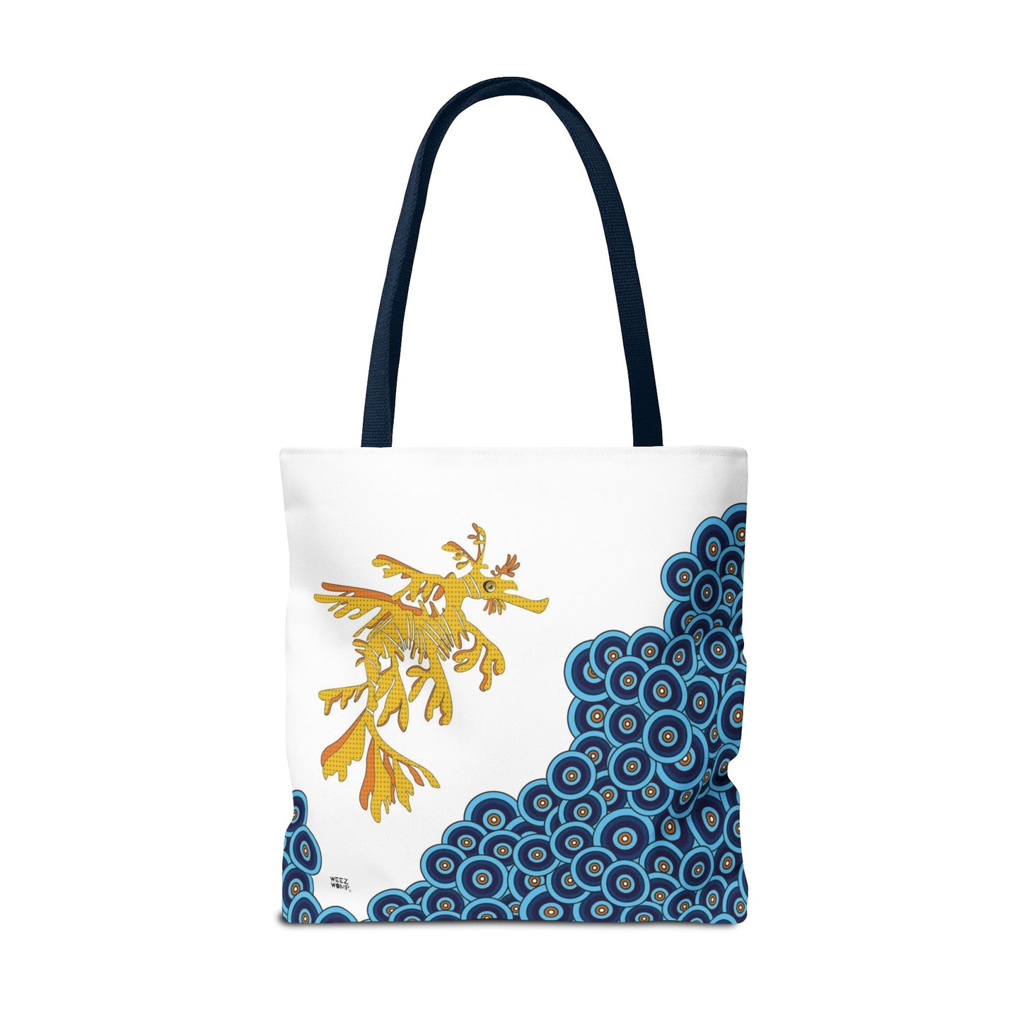 Seahorse in Blue - Fashion Tote & Beach Bag