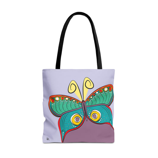 Butterfly in Purple - Fashion Tote & Beach Bag