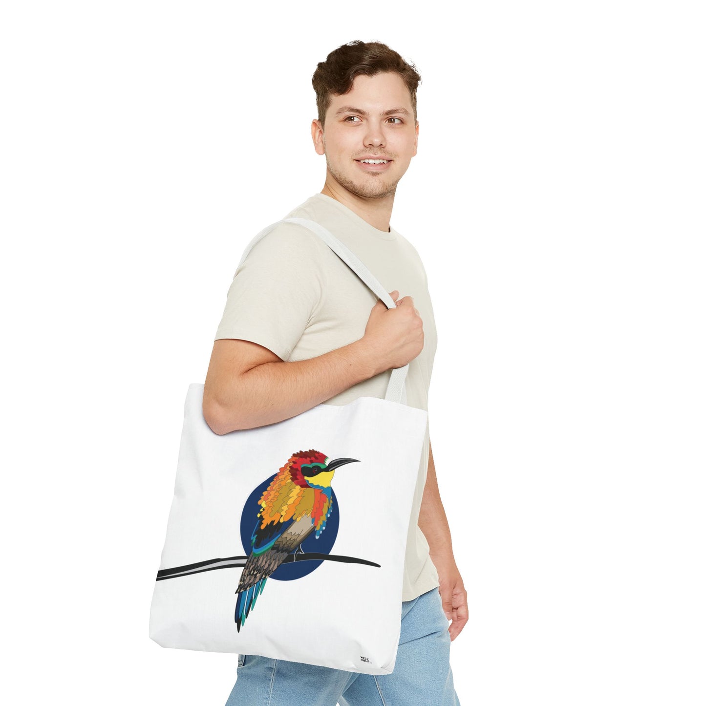 Little Bird in White - Fashion Tote & Beach Bag