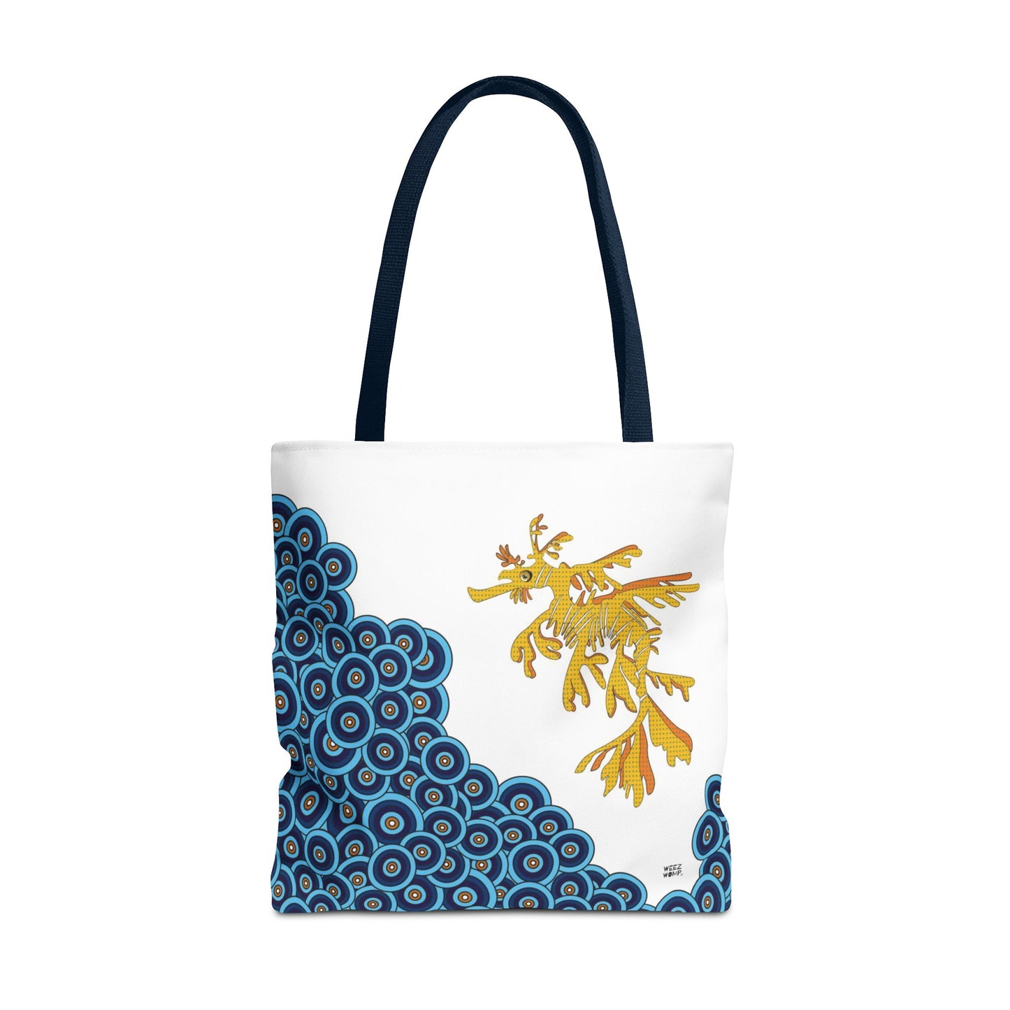 Seahorse in Blue - Fashion Tote & Beach Bag