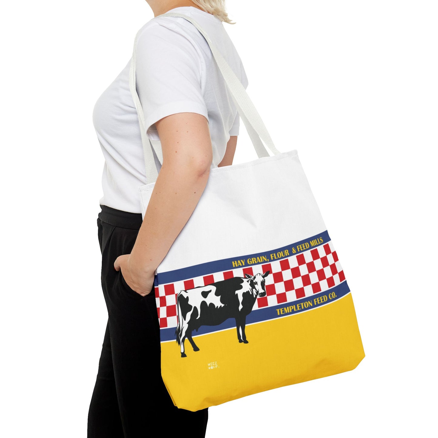 Dairy Queen in Yellow  - Fashion Tote & Beach Bag