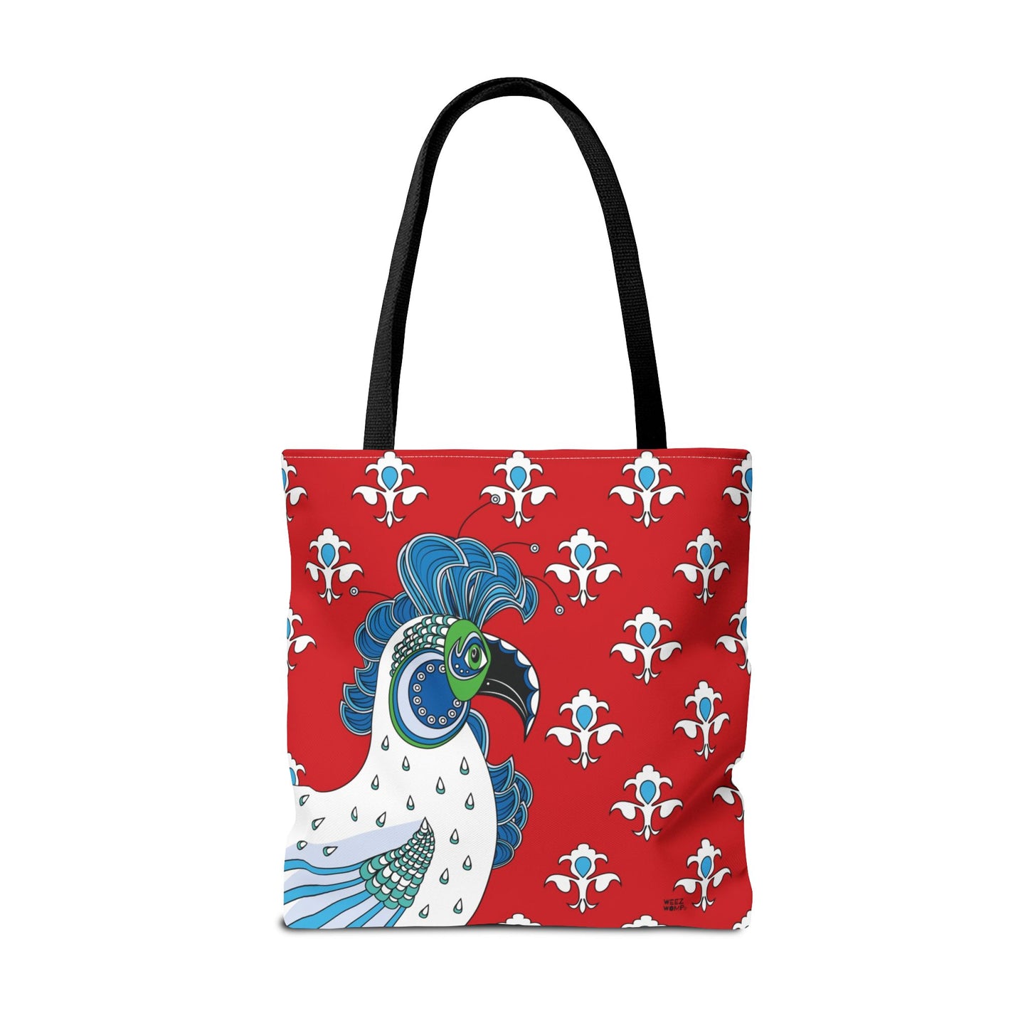 Fluer de Lis Rooster in Red - Fashion Tote & Beach Bag