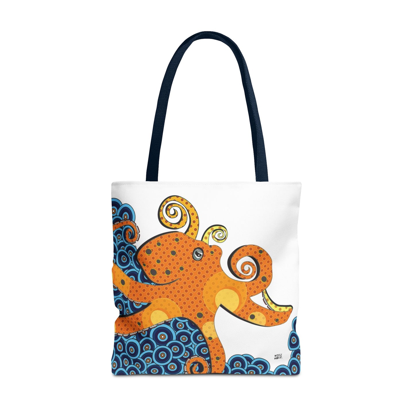 Octopus in Reef Blue - Fashion Tote & Beach Bag