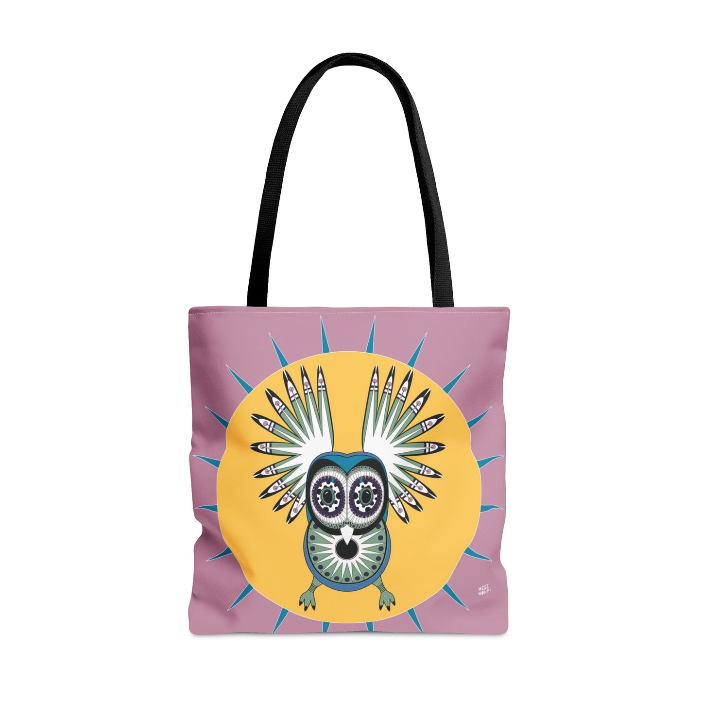 Oaxacan Owl in Weathered Rose - Fashion Tote & Beach Bag