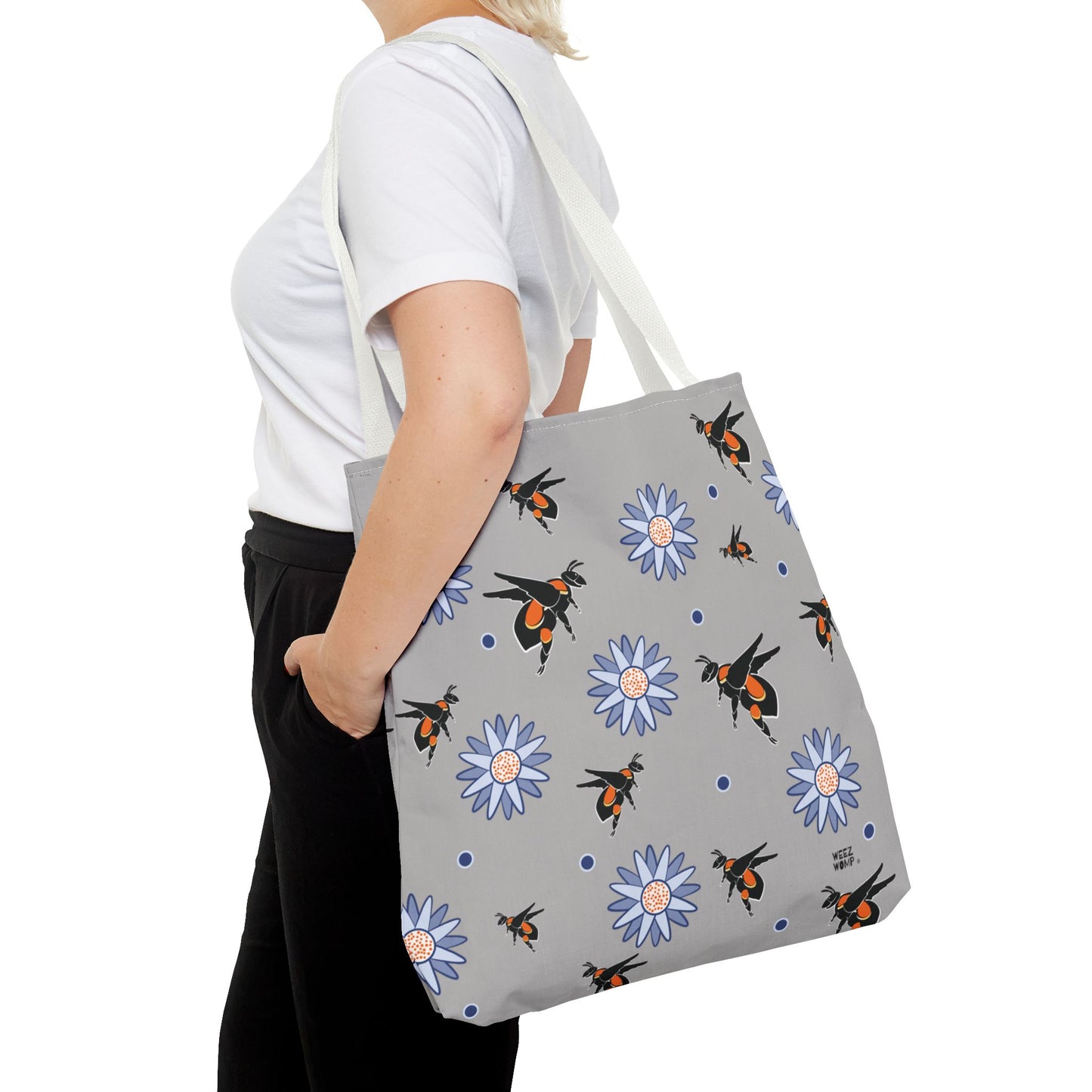 Grey Bumble Bee - Fashion Tote & Beach Beach