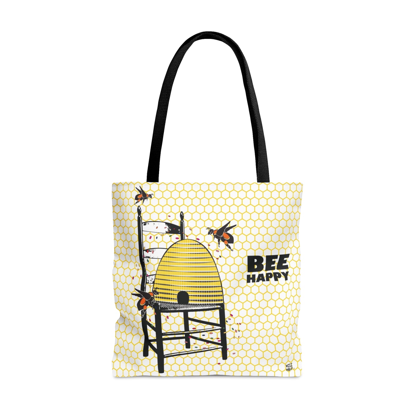 Bee Happy Bee Hive - Fashion Tote & Beach Bag