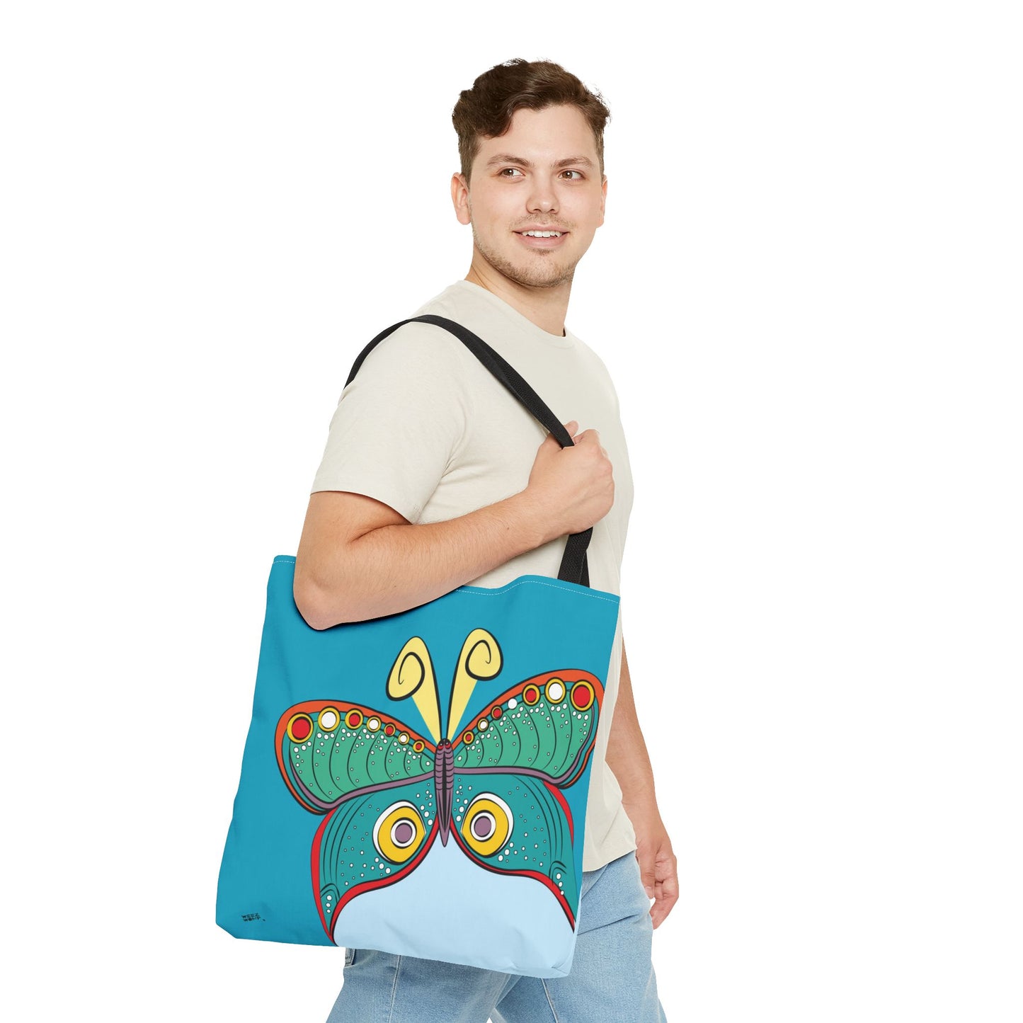 Butterfly in Blue - Fashion Tote & Beach Bag