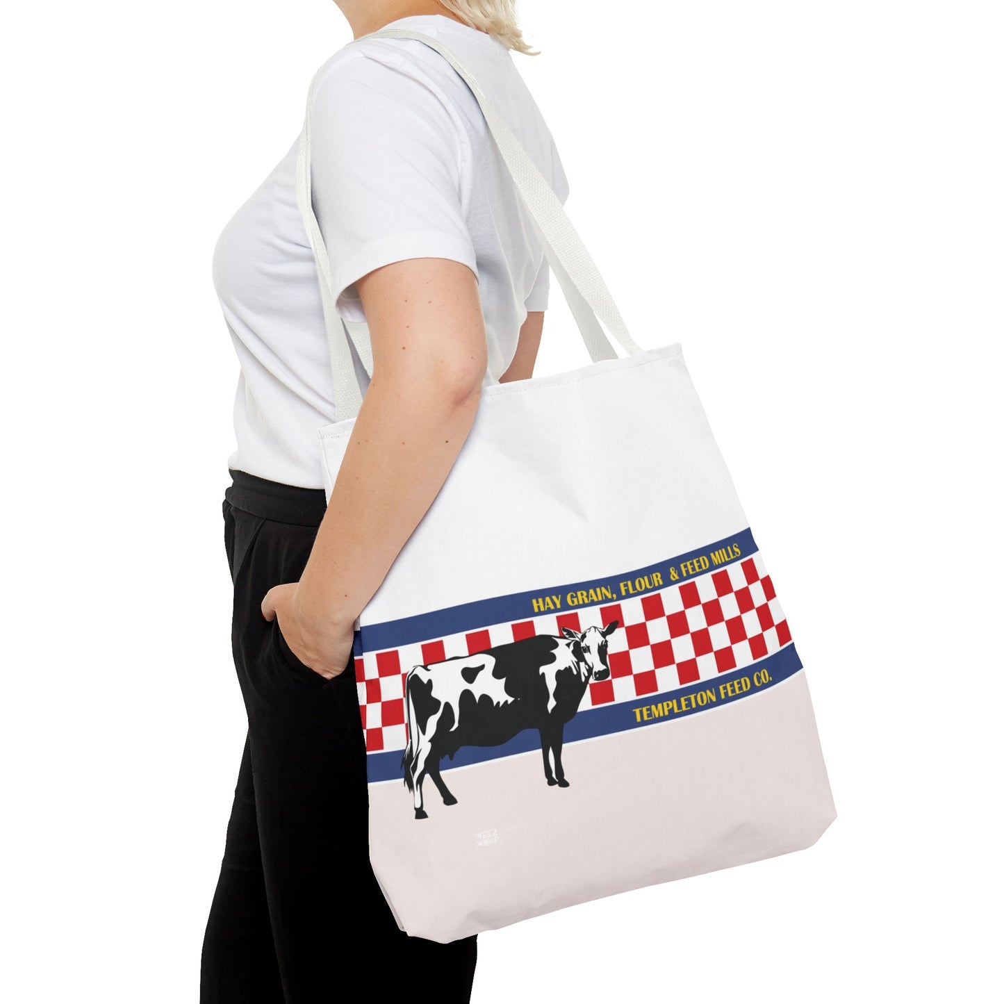 Dairy Queen in Tan  - Fashion Tote & Beach Bag