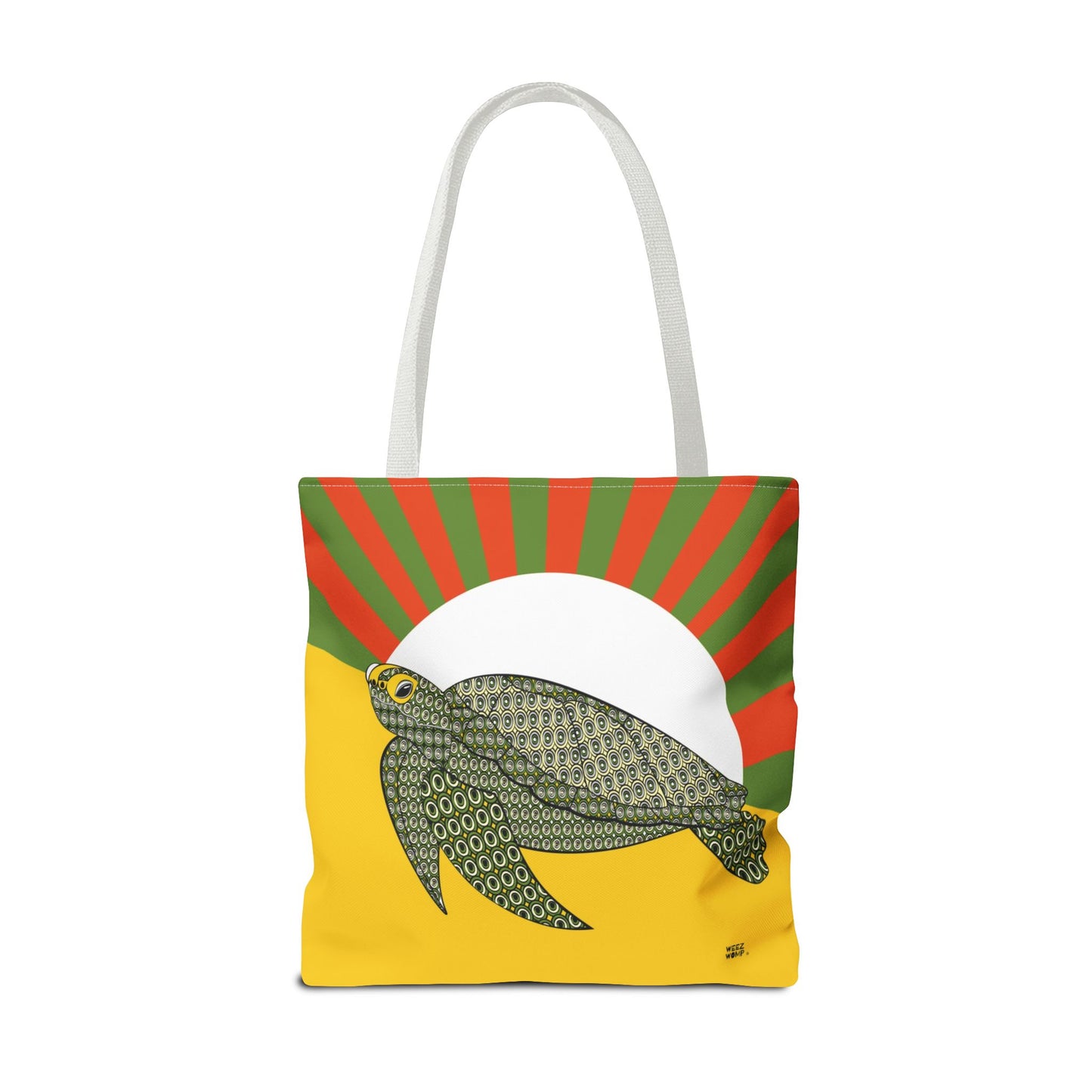 Sea Turtle in Green Fashion Tote - Fashion Tote & Beach Bag