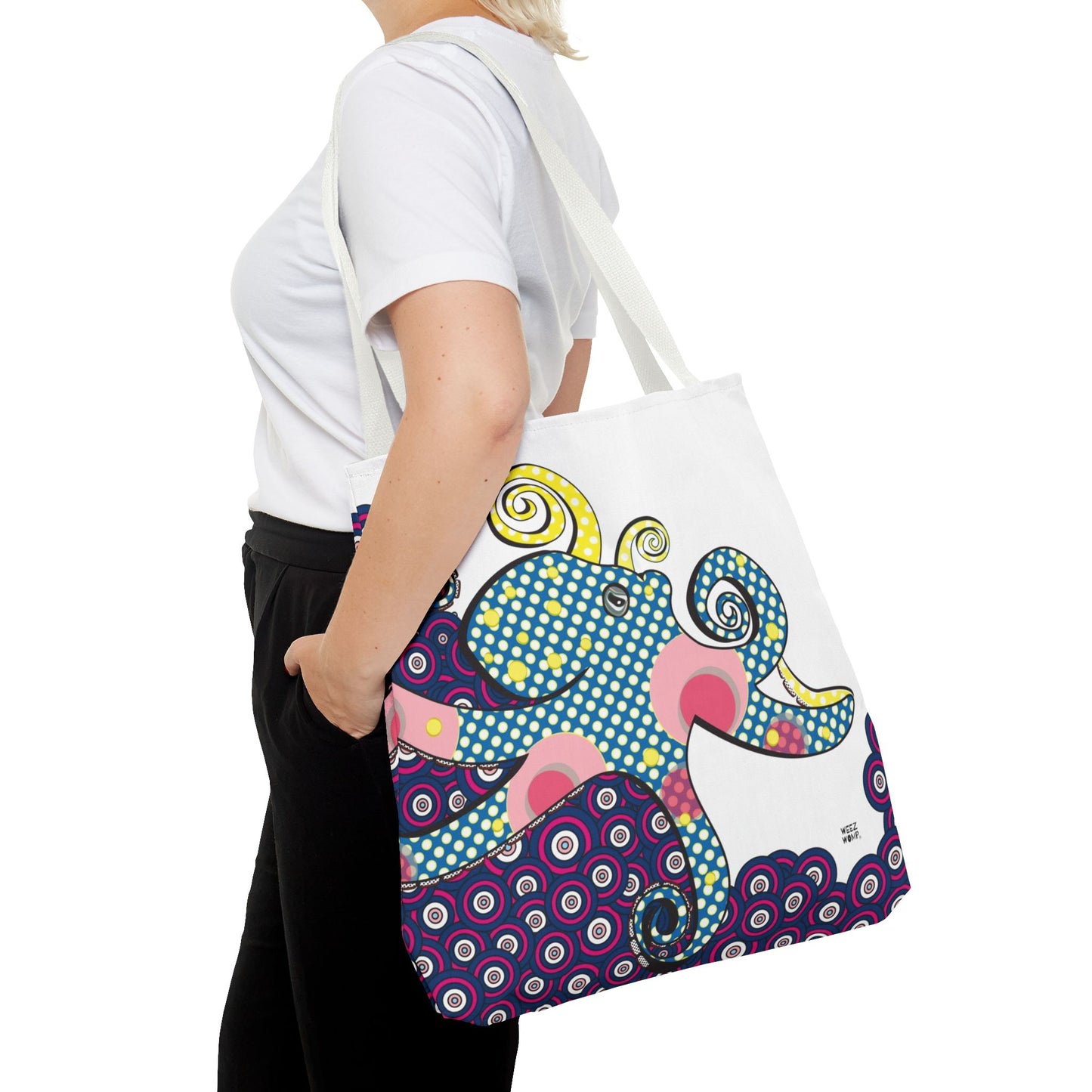 Octopus in Reef Pink - Fashion Tote & Beach Bag