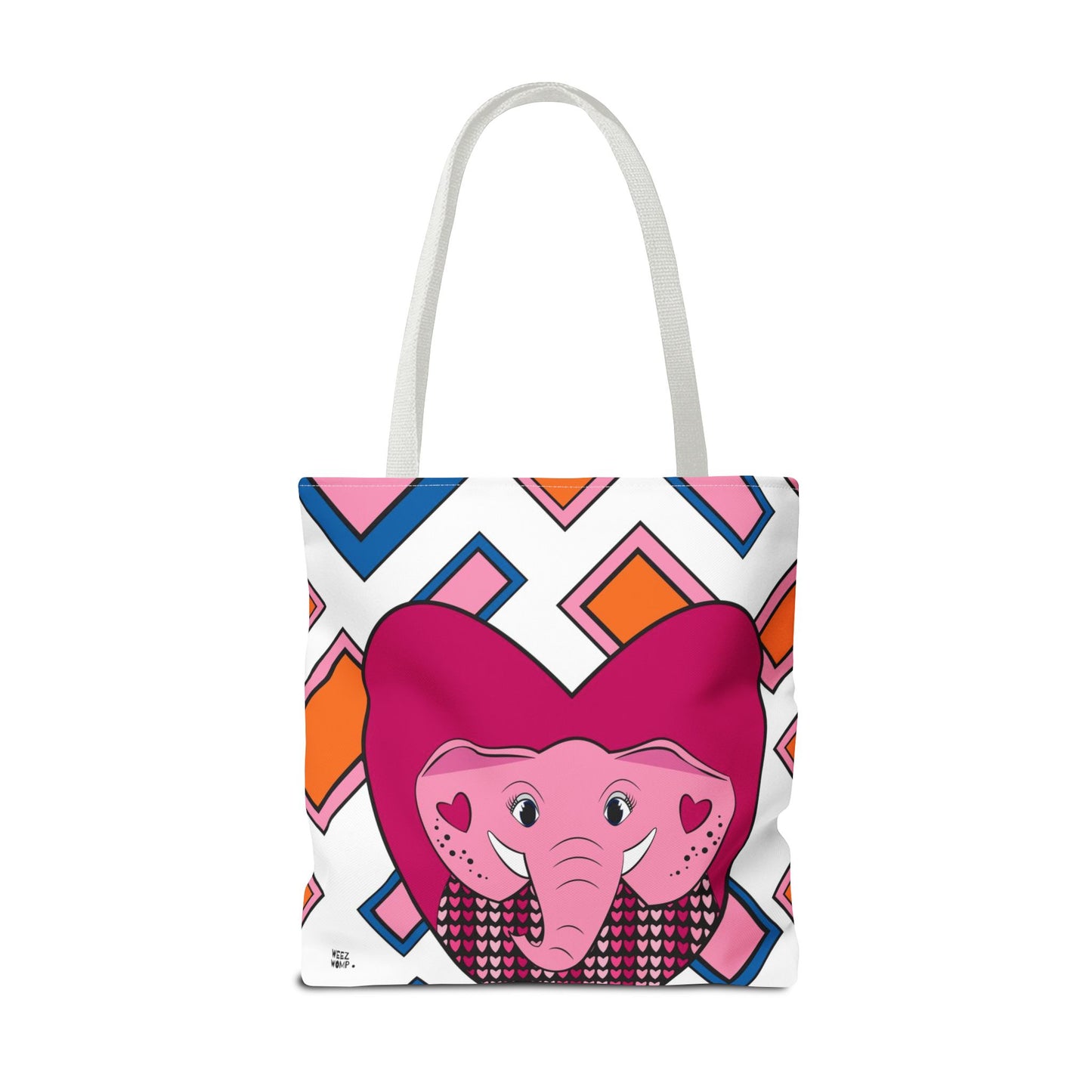 Elephant Love in Pink - Fashion Tote & Beach Bag