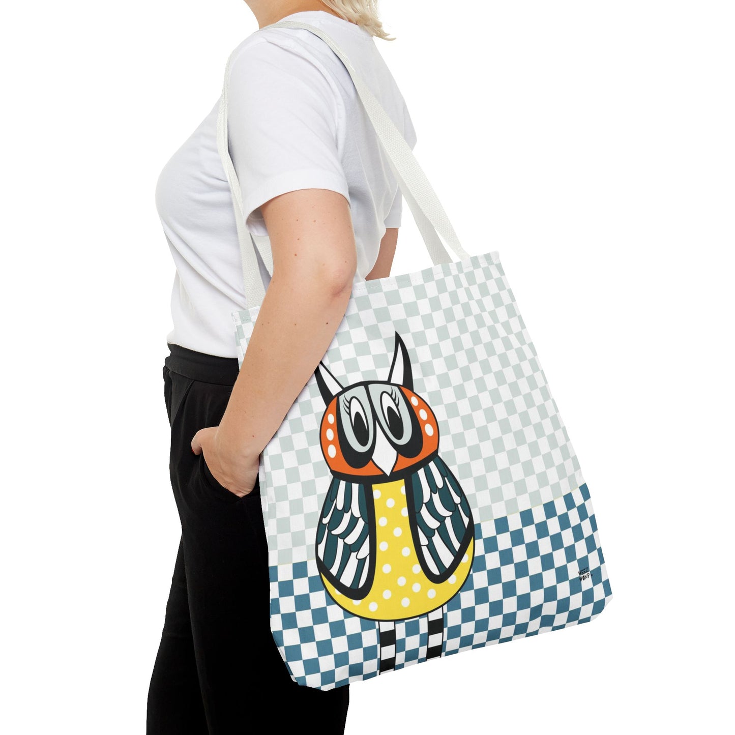 Owl in Yellow - Fashion Tote & Beach Bag