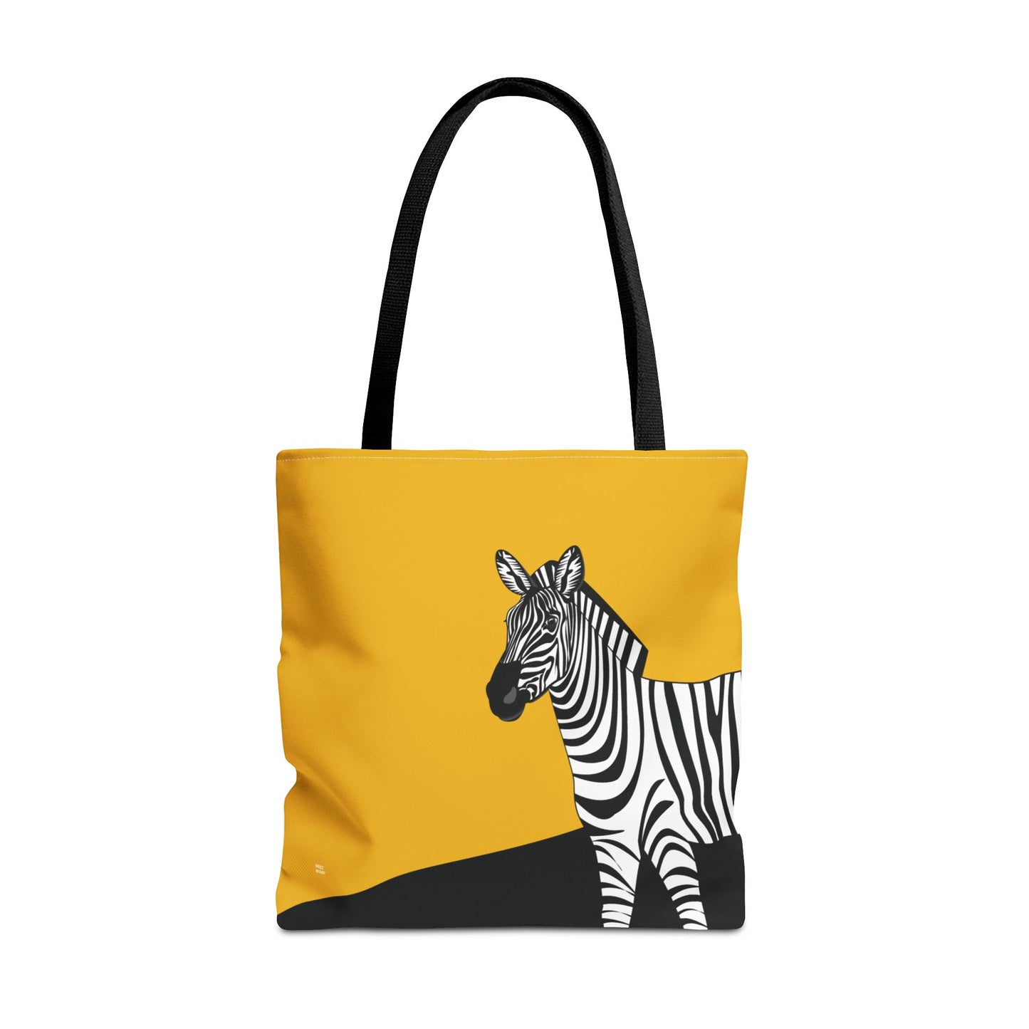 Zebra on Yellow - Fashion Tote & Beach Bag