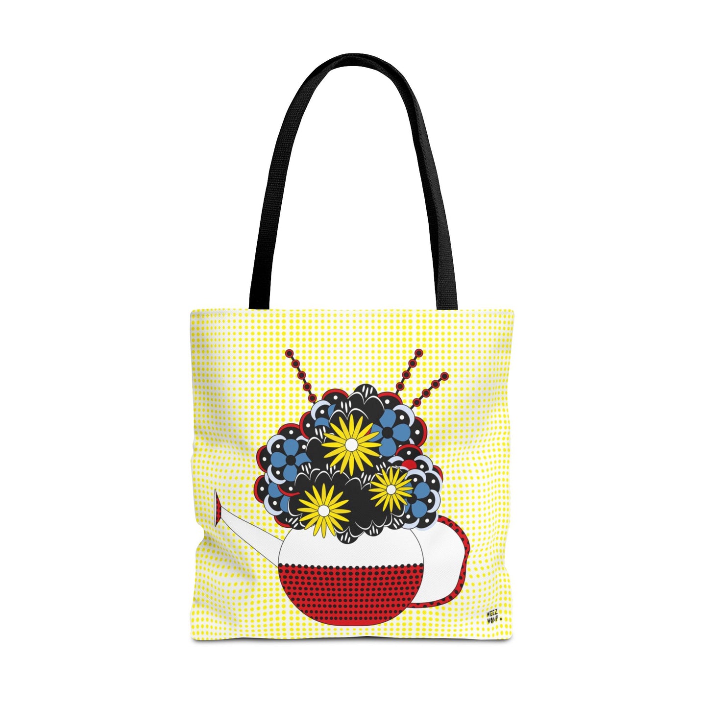 Gardeners Delight Multi Color Watering Can & Flowers - Fashion Tote & Beach Bag