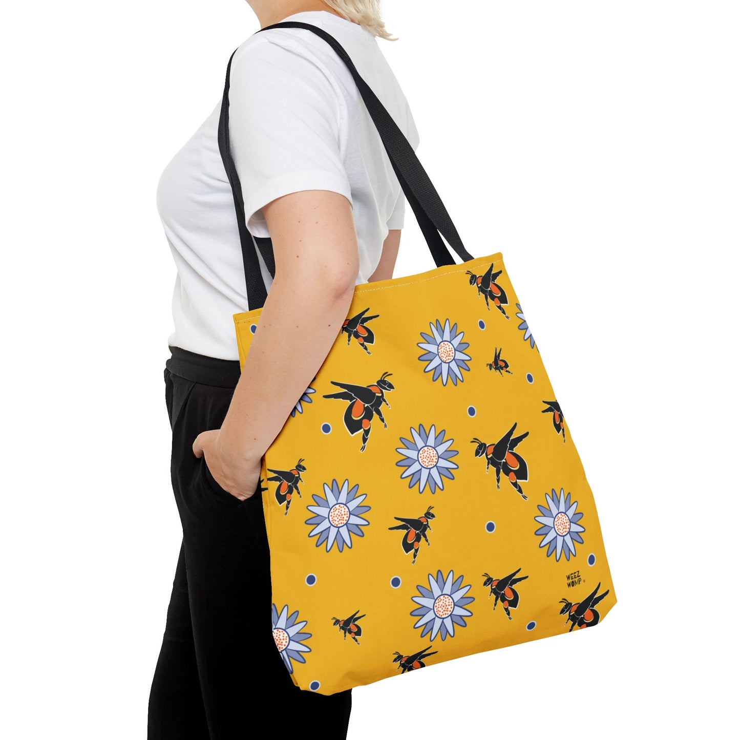 Yellow Bumble Bee - Fashion Tote & Beach Bag