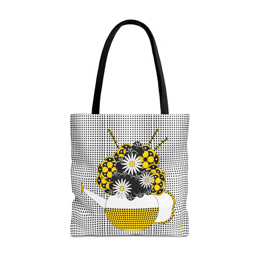 Gardeners Delight Yellow Watering Can & Flowers - Fashion Tote & Beach Bag