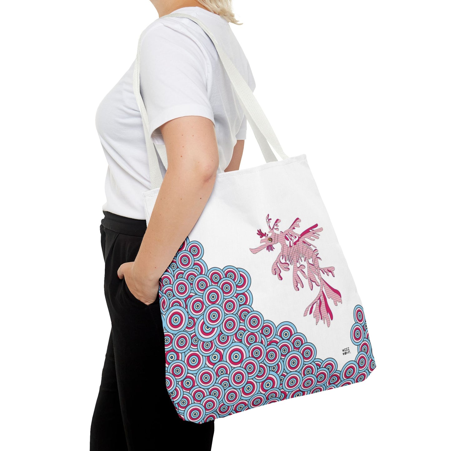 Seahorse in Pink - Fashion Tote & Beach Bag