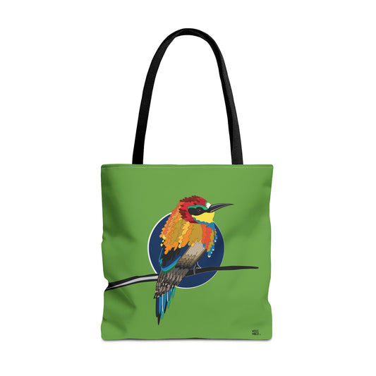 Little Bird in Green - Fashion Tote & Beach Bag