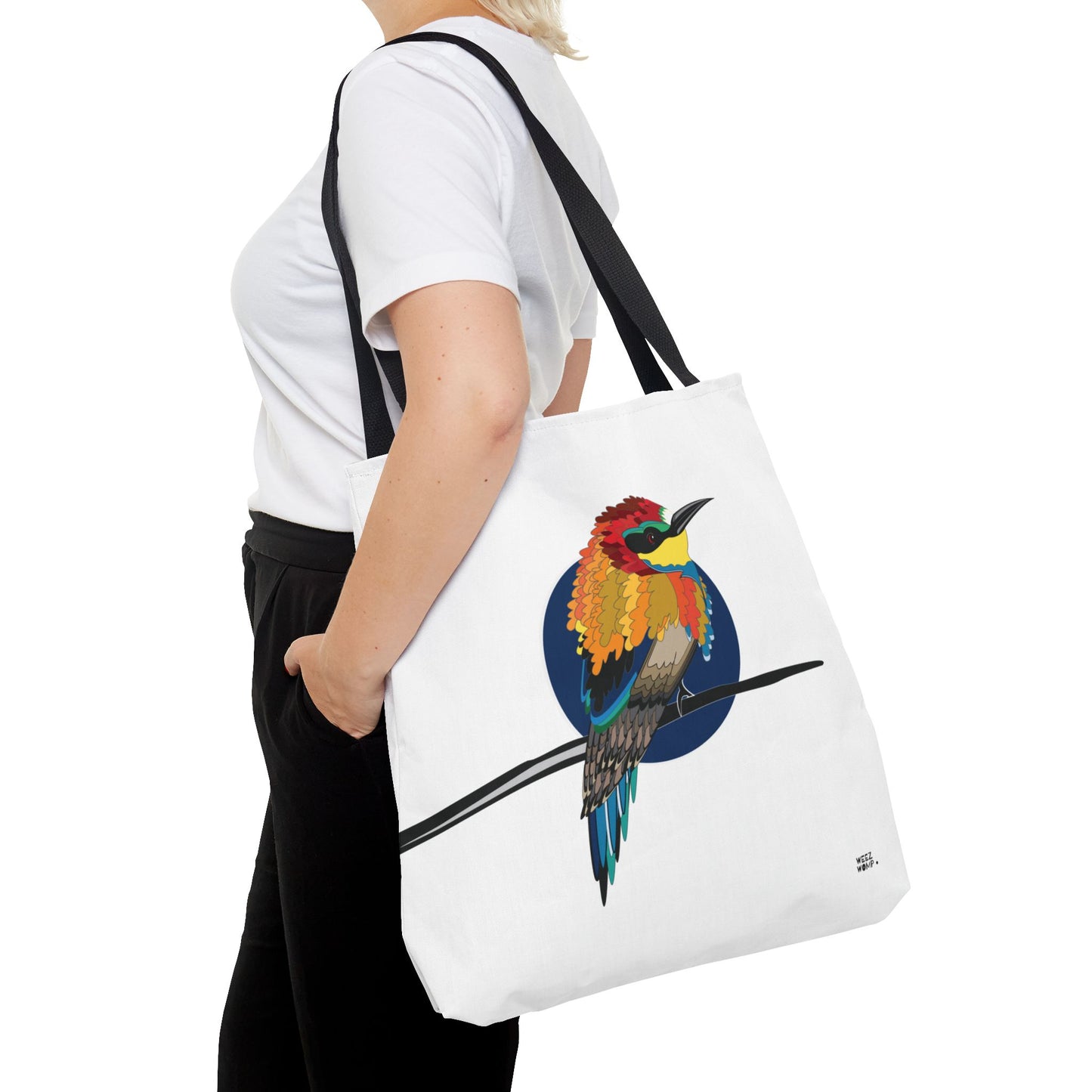 Little Bird in White - Fashion Tote & Beach Bag