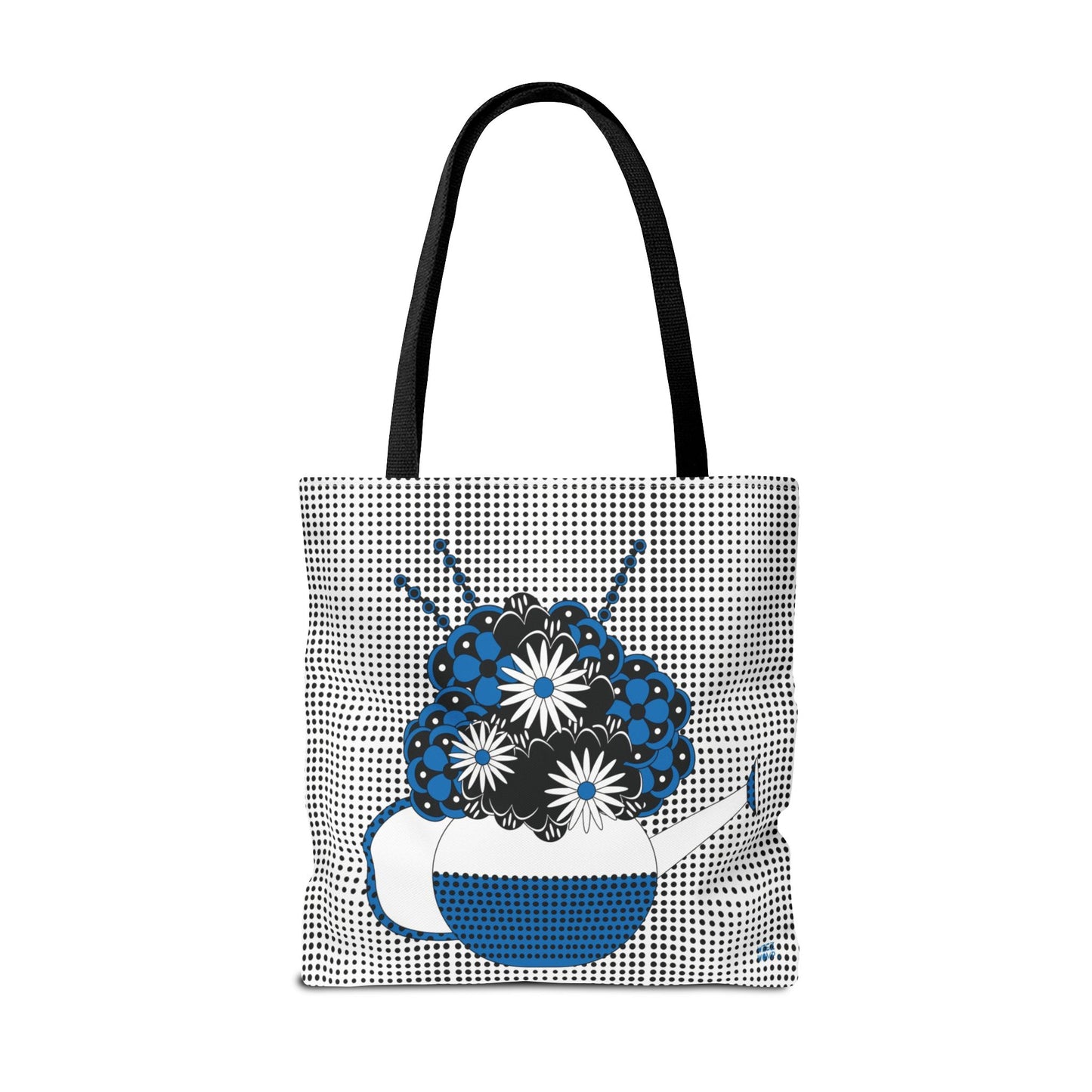 Gardeners Delight Blue Watering Can & Flowers - Fashion Tote & Beach Bag