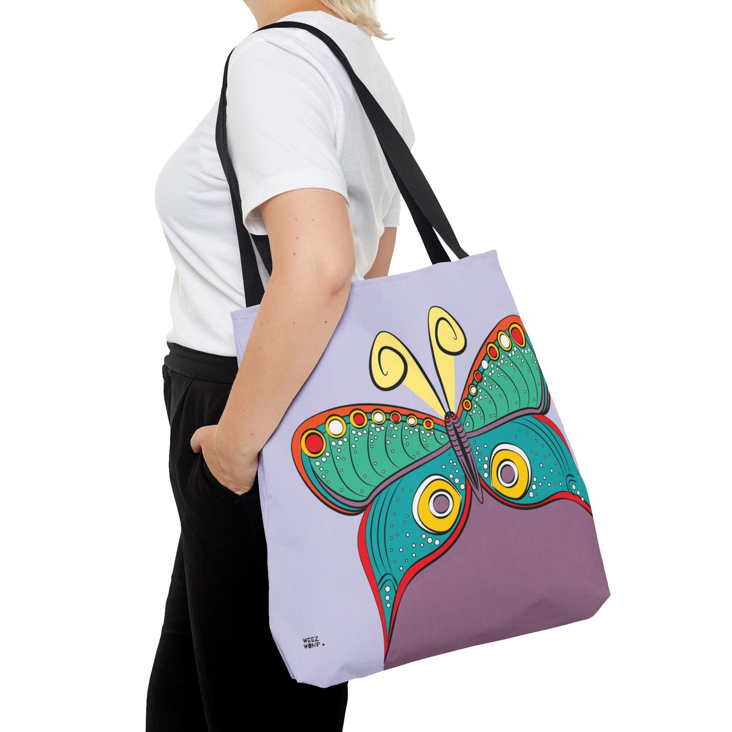 Butterfly in Purple - Fashion Tote & Beach Bag