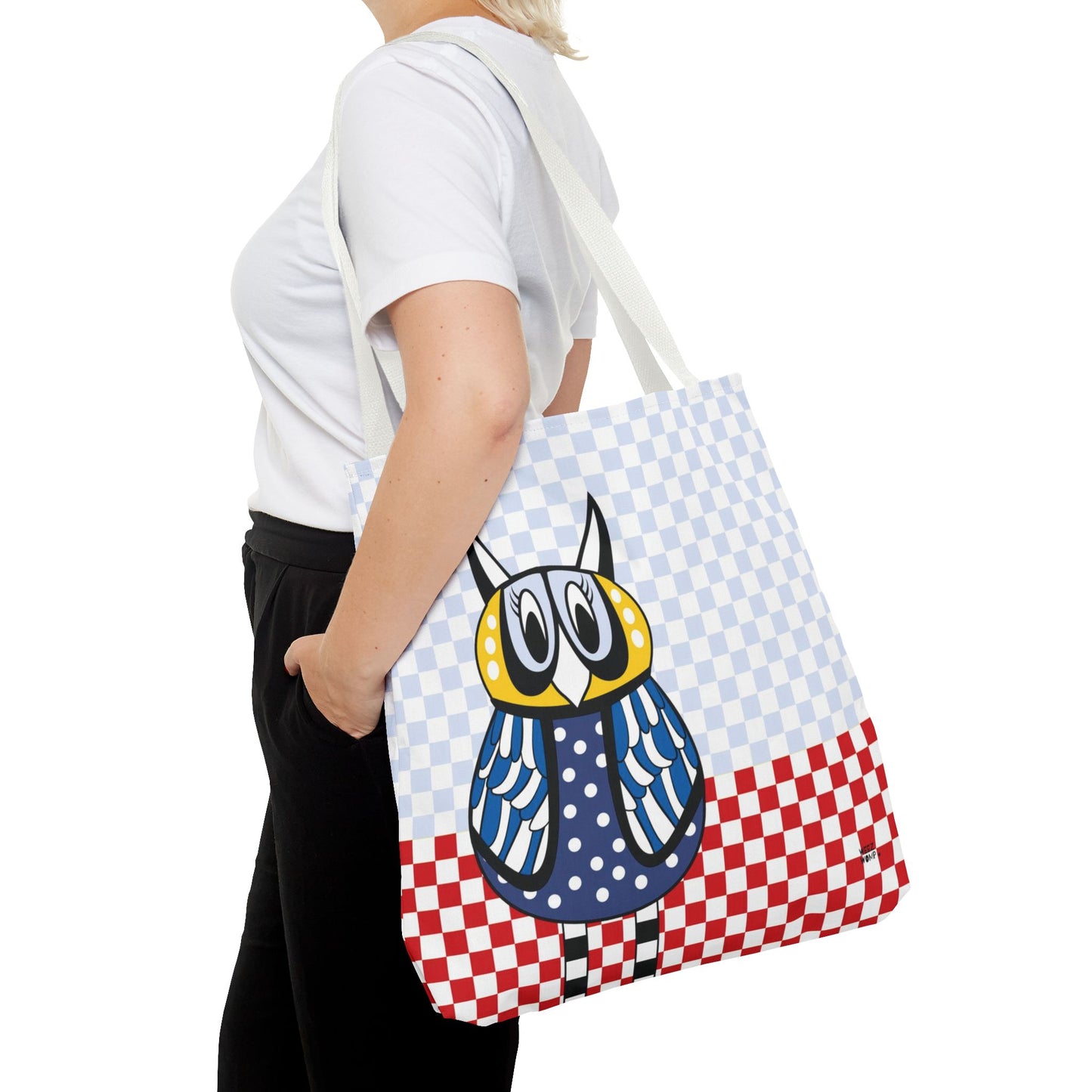 Owl in Blue - Fashion Tote & Beach Bag