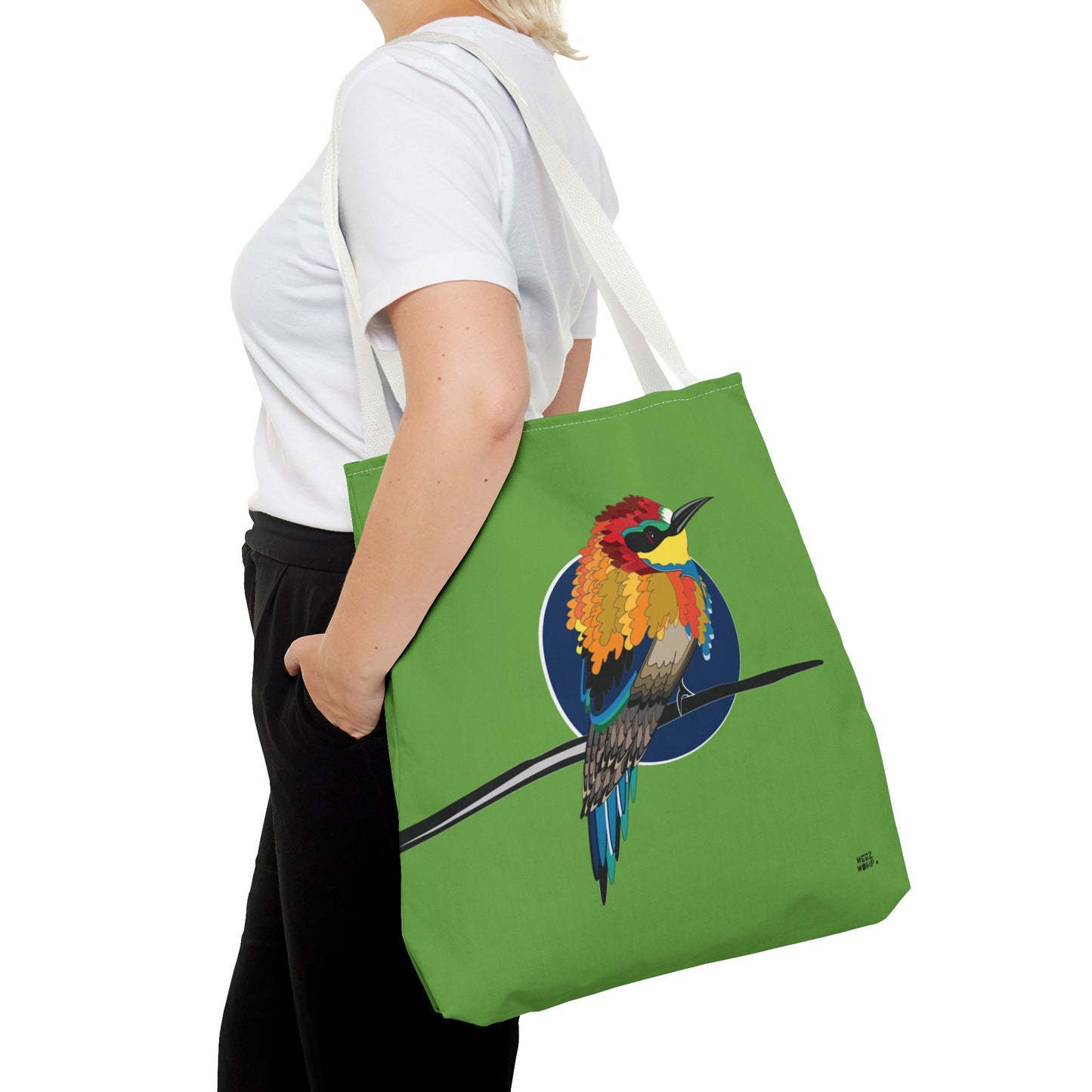 Little Bird in Green - Fashion Tote & Beach Bag