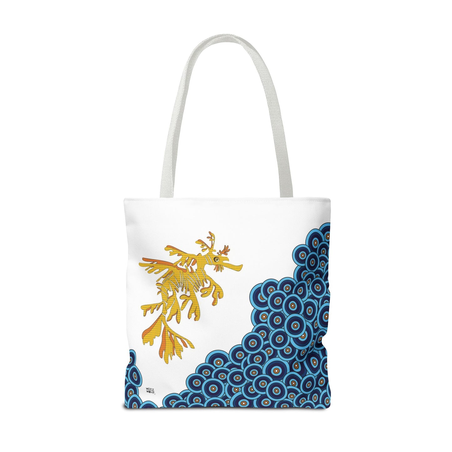 Seahorse in Blue - Fashion Tote & Beach Bag