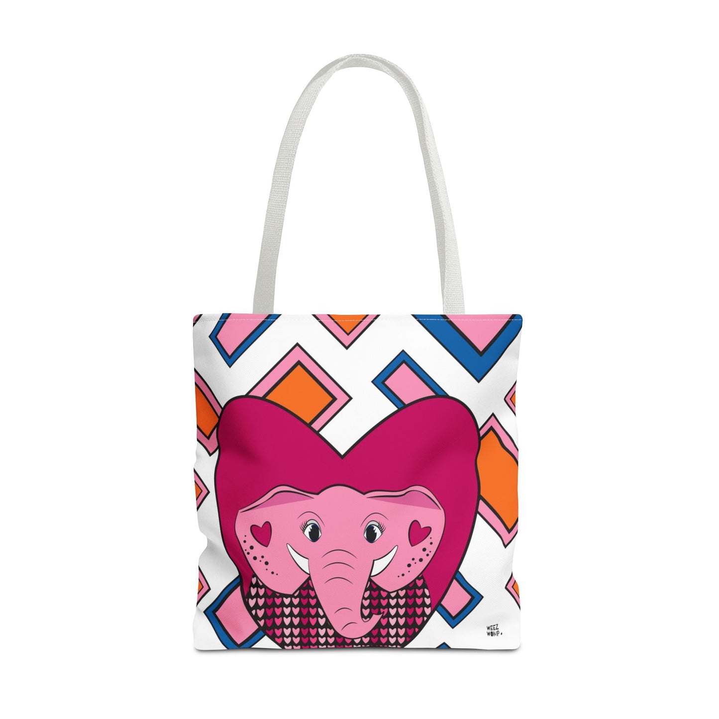 Elephant Love in Pink - Fashion Tote & Beach Bag