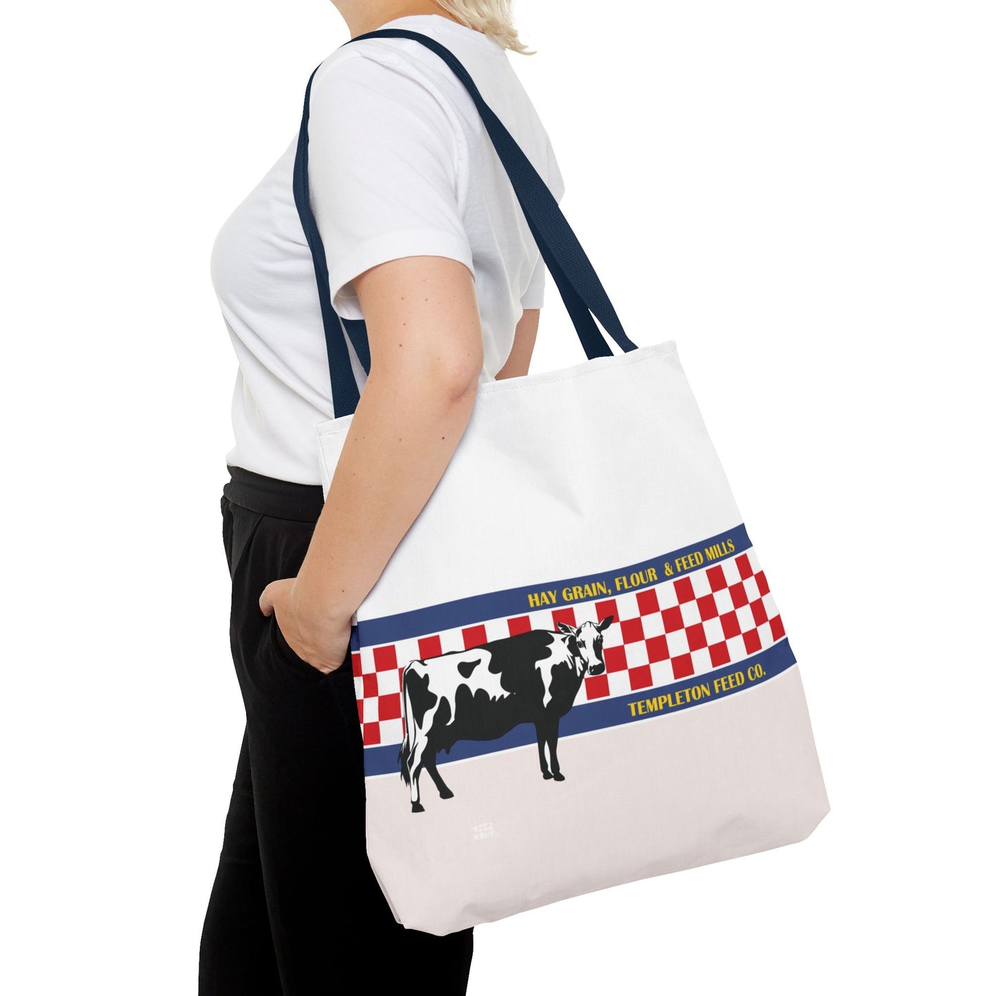 Dairy Queen in Tan  - Fashion Tote & Beach Bag