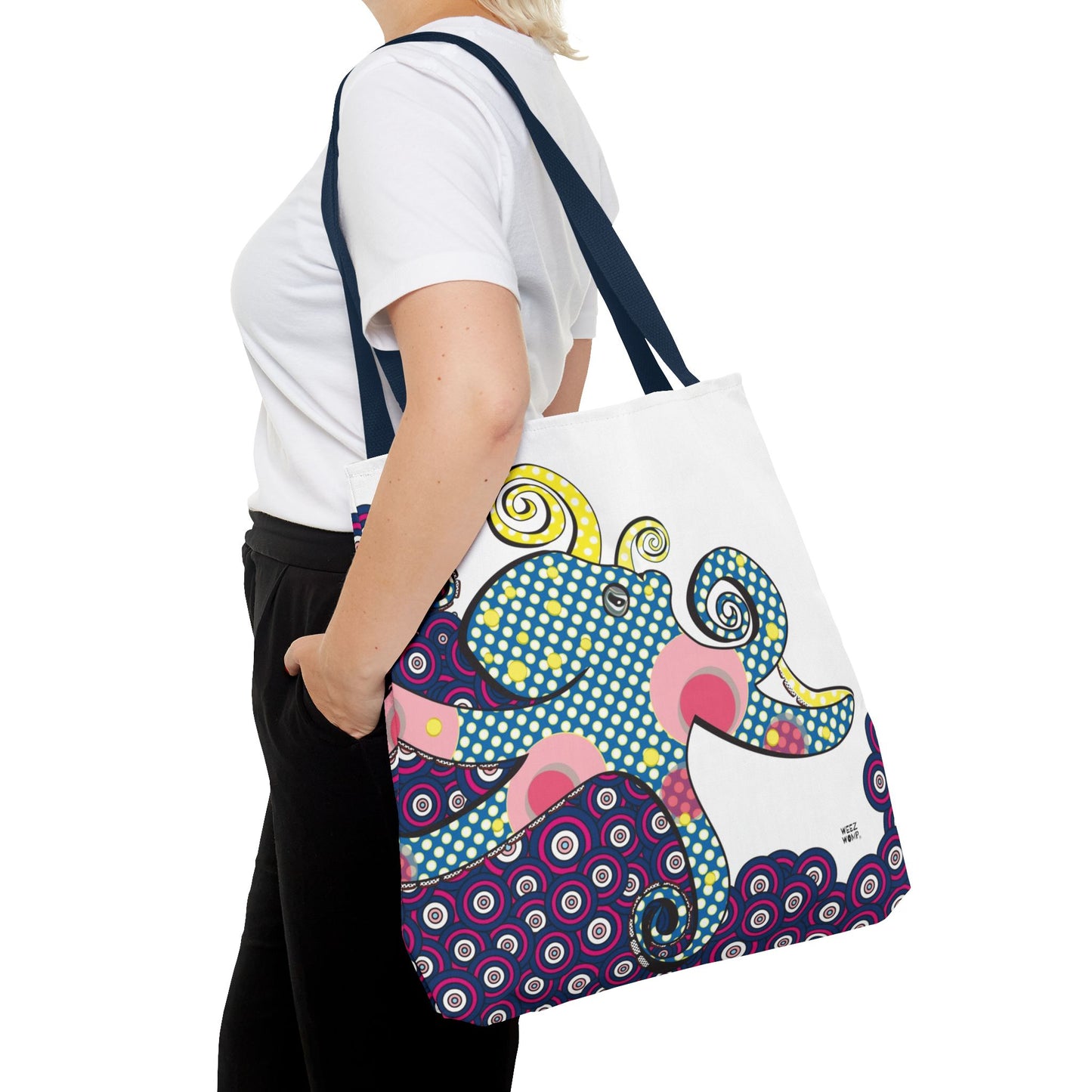 Octopus in Reef Pink - Fashion Tote & Beach Bag