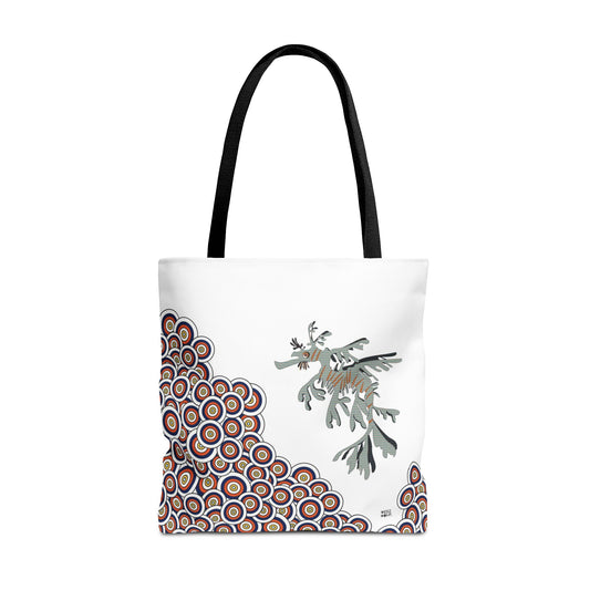 Seahorse in Sand - Fashion Tote & Beach Bag