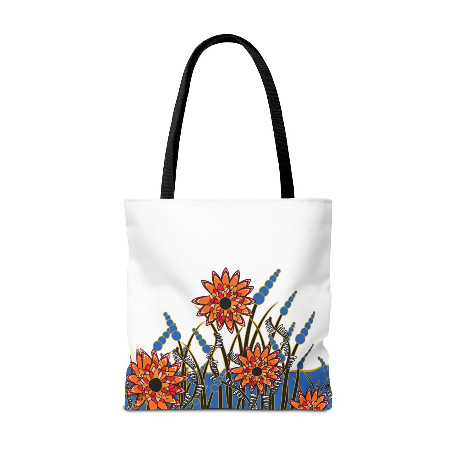 Flowers in Blue - Fashion Tote & Beach Bag