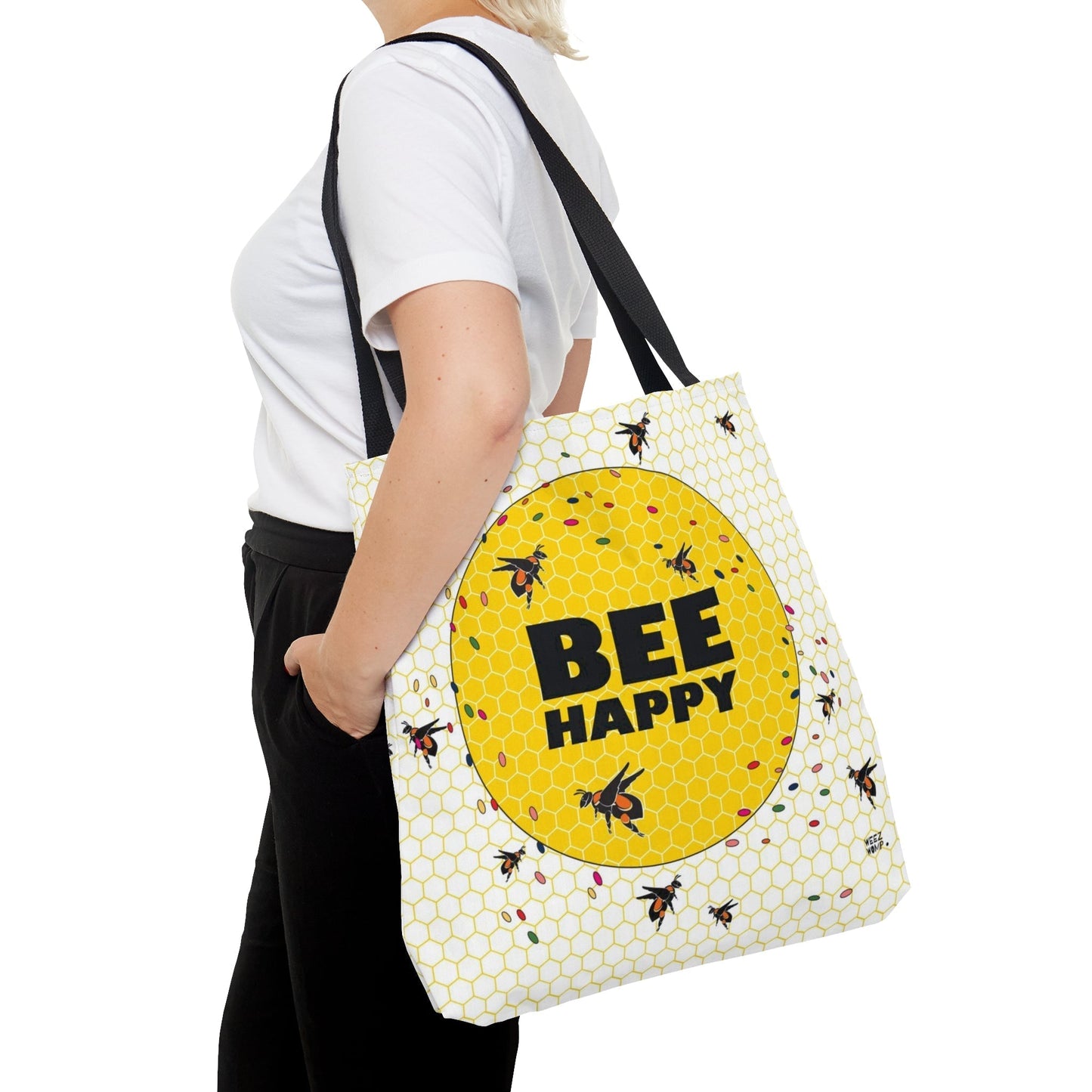 Bee Happy Busy Bee's - Fashion Tote & Beach Bag - WeezWomp