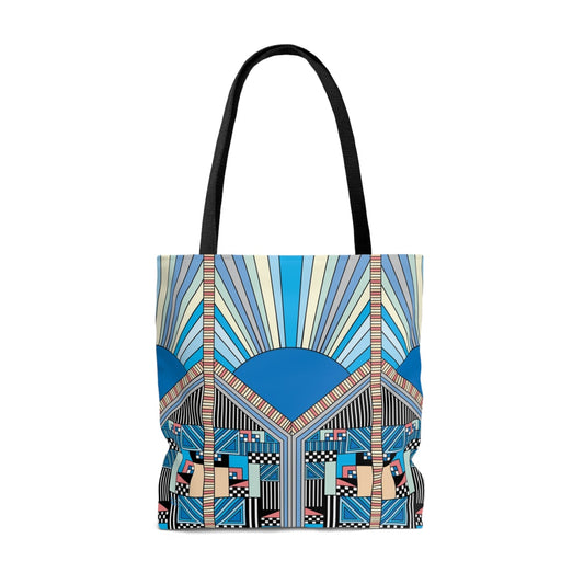 Blue Sunrise - Fashion Tote & Beach Bag - WeezWomp