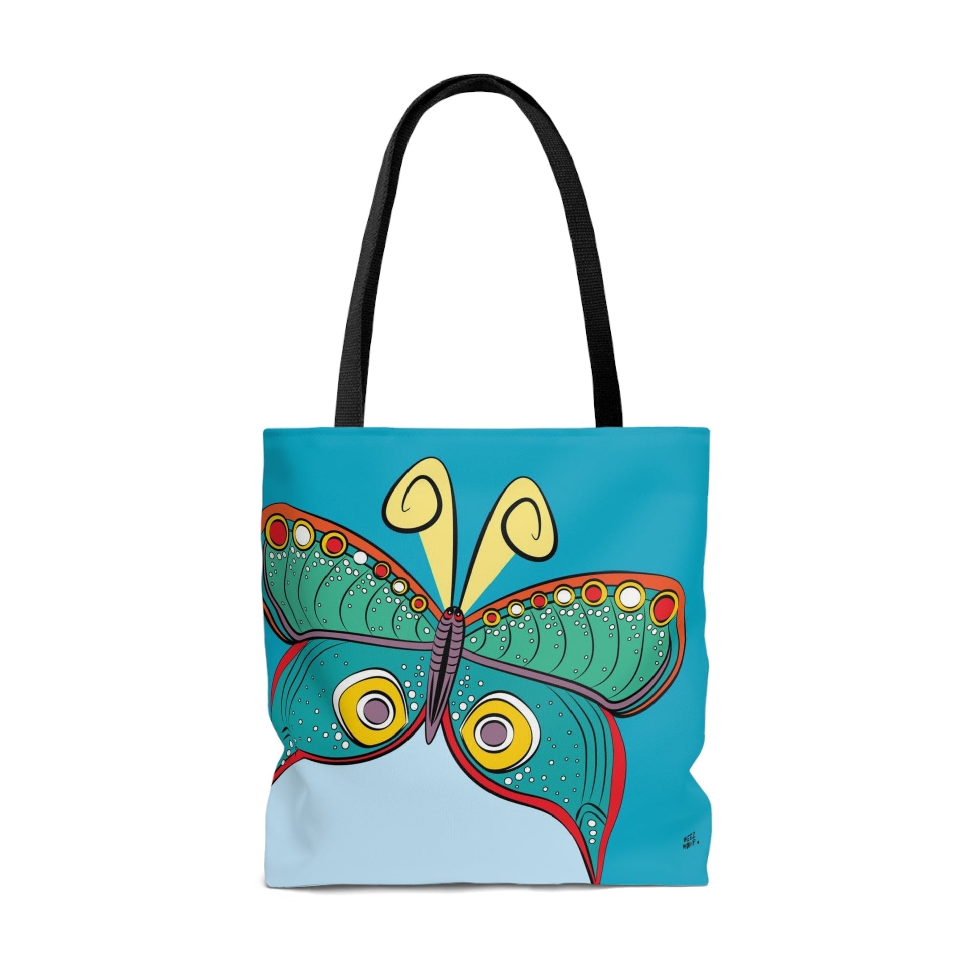 Butterfly in Blue - Fashion Tote & Beach Bag - WeezWomp