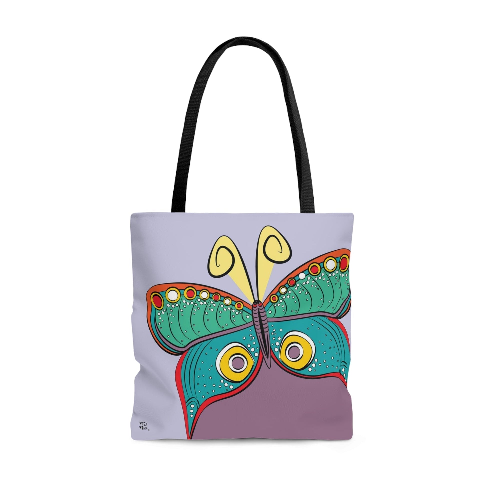 Butterfly in Purple - Fashion Tote & Beach Bag - WeezWomp